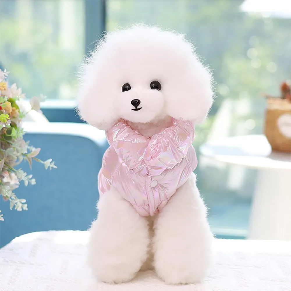 Cappotto Invernale per Cani,Giacca Impermeabile Caldo per Cane Antivento,Cappotto Cane in Pile,Abbigliamento per Cani,Vestiti per Cani di Taglia Piccola,Media e Grande (rosa,XXL) - immagine 6