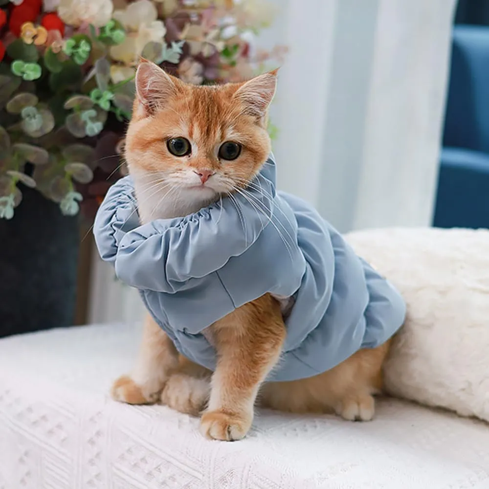 Cappotto Invernale per Cani, Giacca Impermeabile Antivento Caldo per Cane,Cappotto Cane in Pile,Abbigliamento per Cani con anello a D,Vestiti per Cani di Taglia Piccola,Media e Grande(Azzurro,XXL) - immagine 6