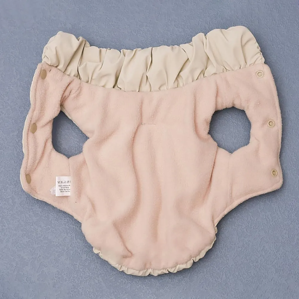Cappotto Invernale per Cani, Giacca Impermeabile Antivento Caldo per Cane,Cappotto Cane in Pile,Abbigliamento per Cani con anello a D,Vestiti per Cani di Taglia Piccola,Media e Grande(beige, M) - immagine 4