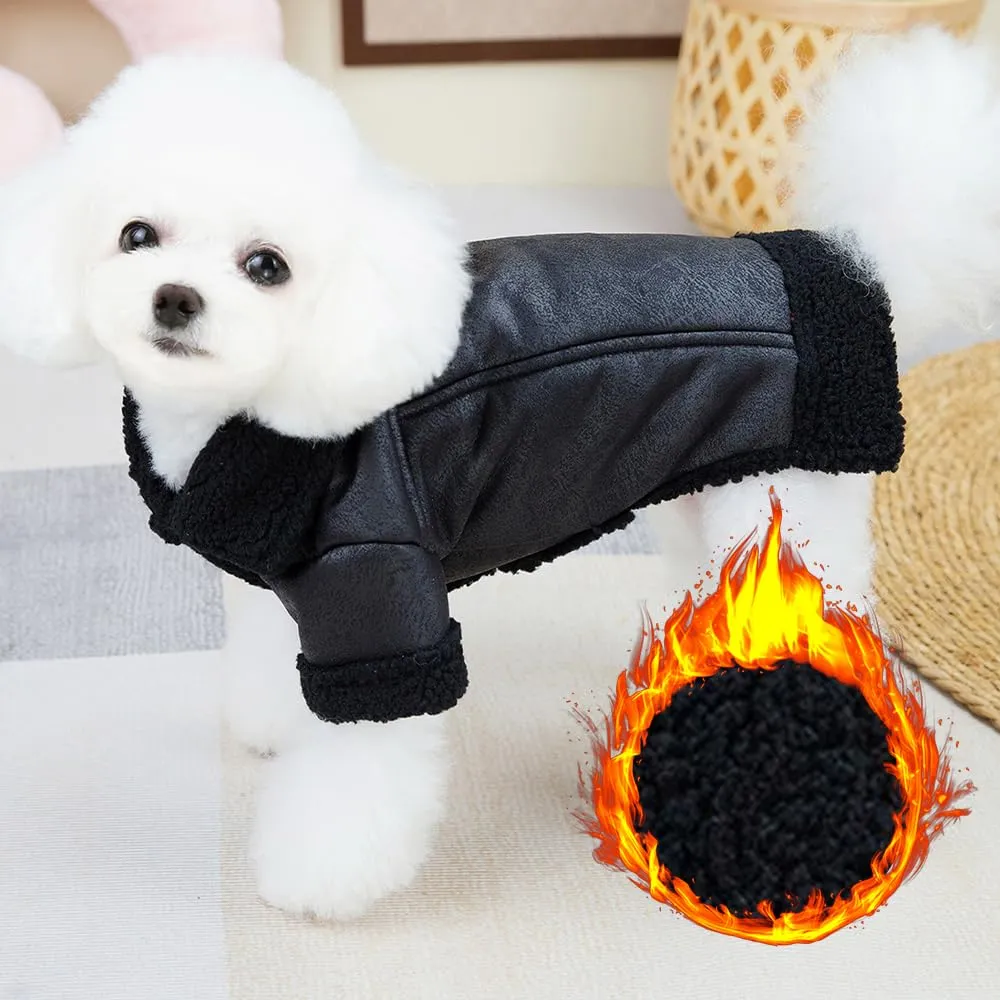 Cappotto Invernale per Cani, Caldo in Pile, Impermeabile e Antivento, Con Anello a D in Pelle PU, Comodo Foderato, per Taglia Piccola, Media e Grande - immagine 6