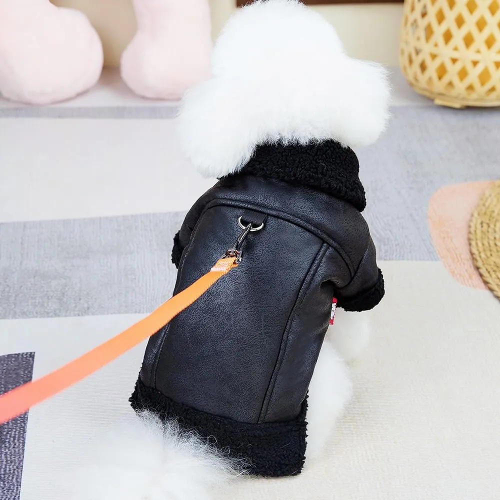 Cappotto Invernale per Cani, Caldo in Pile, Impermeabile e Antivento, Con Anello a D in Pelle PU, Comodo Foderato, per Taglia Piccola, Media e Grande - immagine 7