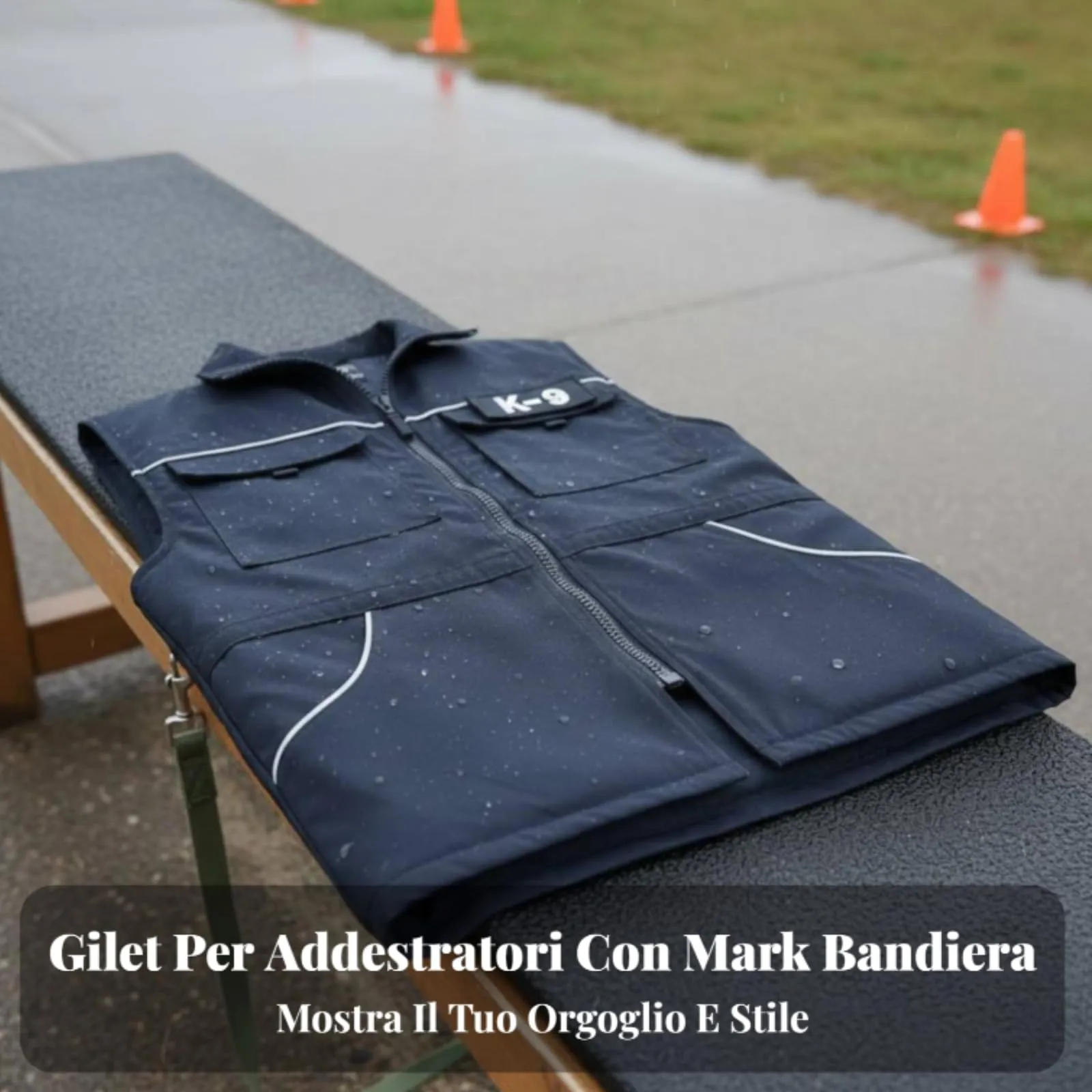 Dualoai Gilet da addestramento per conduttore di Cani Gilet per obbedienza con Coulisse in Vita Giacca da Allenamento Impermeabile Traspirante Anti-morso, XXXL - immagine 3