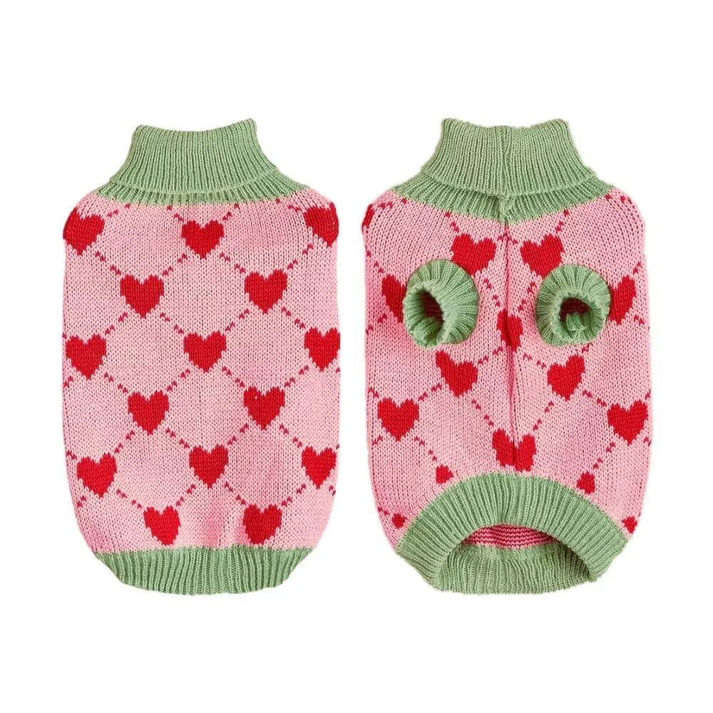 EASTLION Maglioni per Cani,Caldo Maglioncino per Cani,Maglione a Collo Alto per Cani,Cappotto Invernale più Caldo per Cani,Cucciolo di Cane,Gatto (S,Rosa) - immagine 4