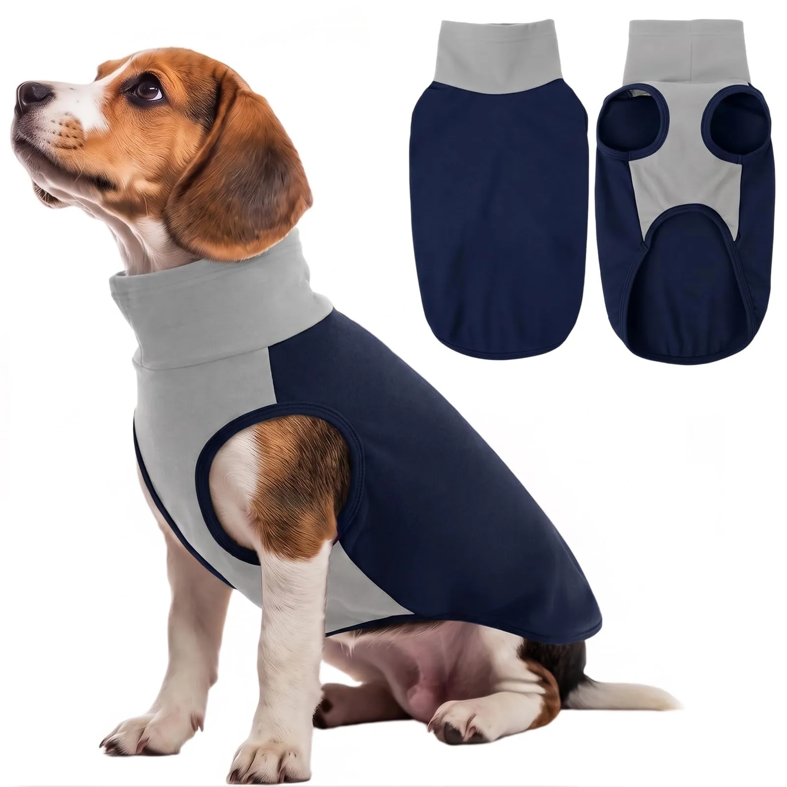 KONVINIT Maglione Cane Gilet Cane in Felpa con Ampie Aperture Ascellari XL - immagine 1
