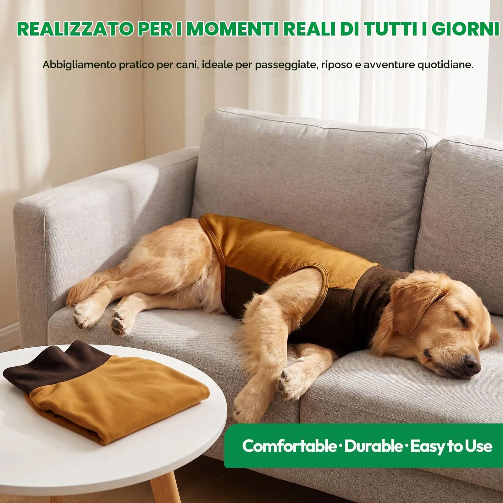 KONVINIT Maglione Cane in Felpa Leggera, Caldo Gilet Invernale con Apertura - immagine 4