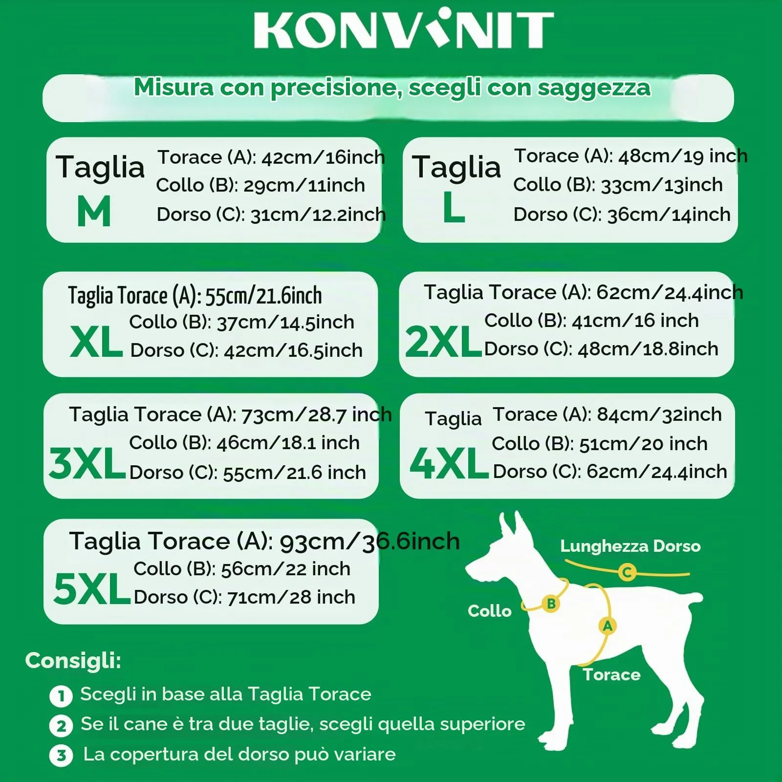 KONVINIT Maglione per Cani Grandi Taglie Forti (M-5XL),Caldo Felpa Leggera - immagine 5