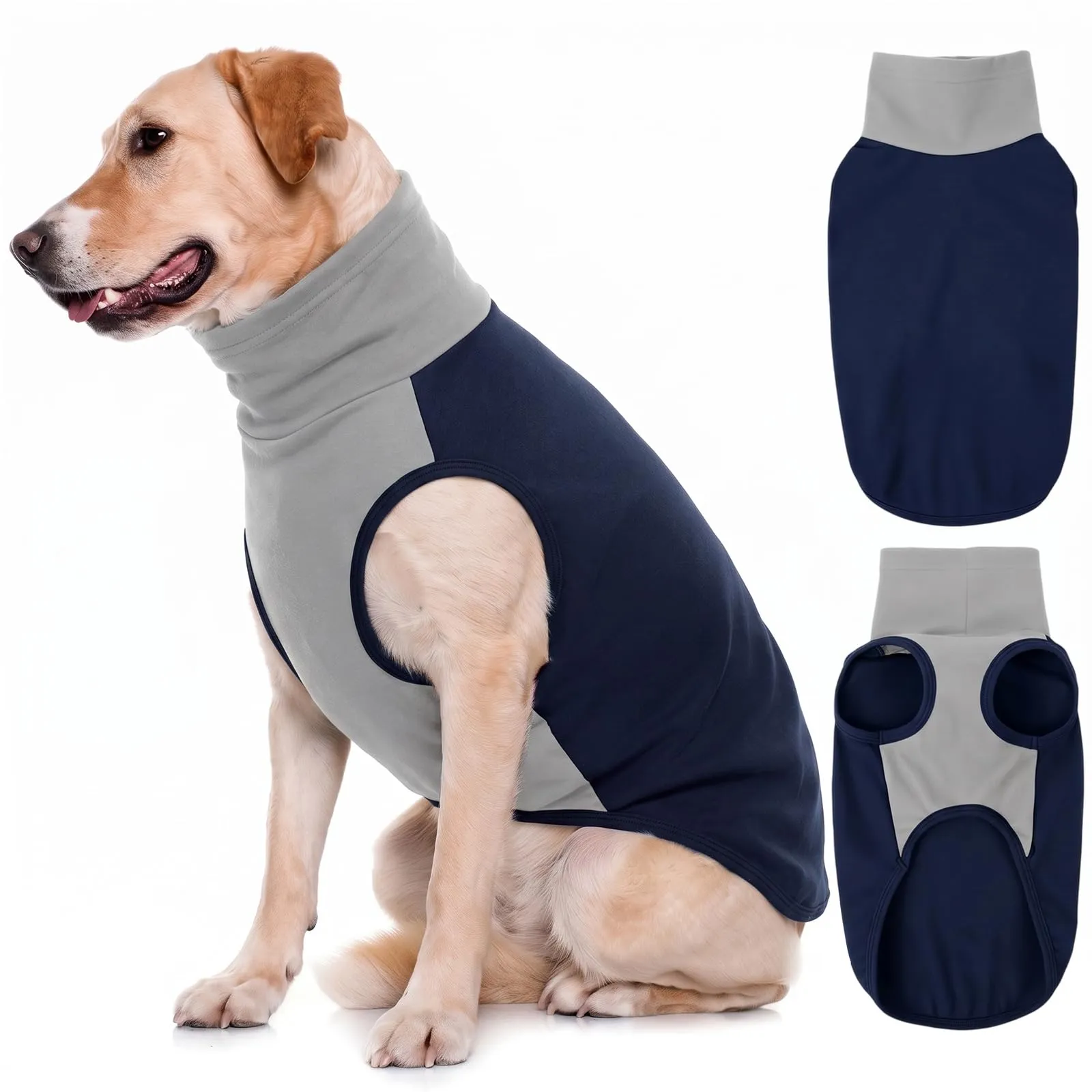 KONVINIT Maglione Cane Taglia Grande Felpa Caldo Gilet Leggero Dog Sweater - immagine 1