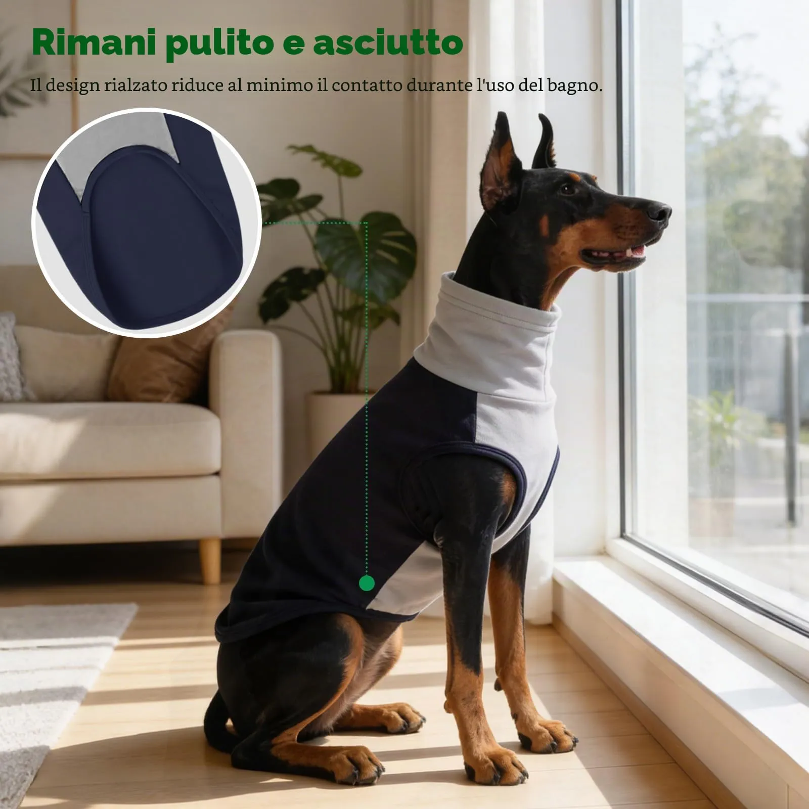 KONVINIT Maglione Cane Taglia Grande Felpa Caldo Gilet Leggero Dog Sweater - immagine 7