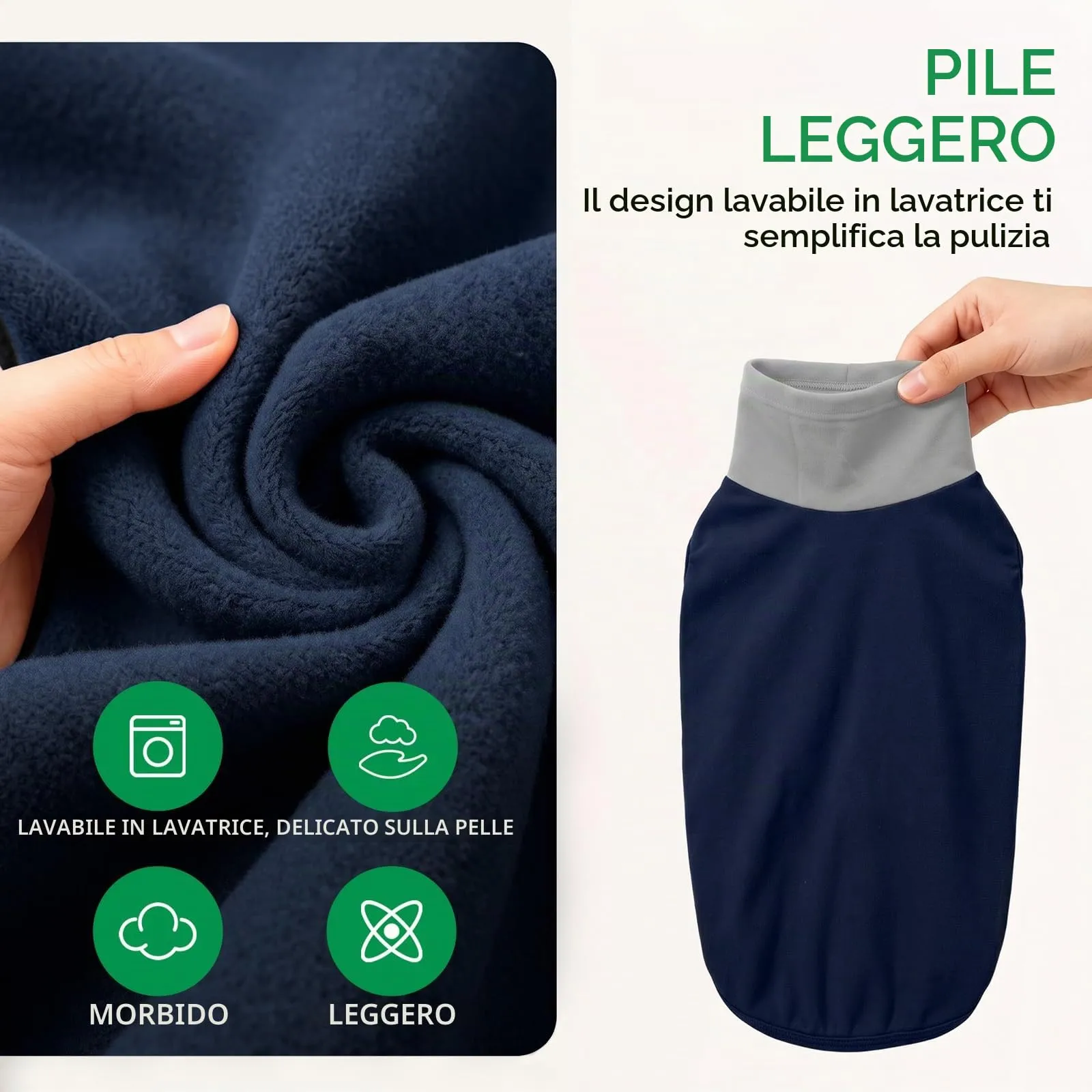 KONVINIT Maglione Cane Taglia Media in Felpa Leggera,Caldo Senza Maniche M - immagine 2