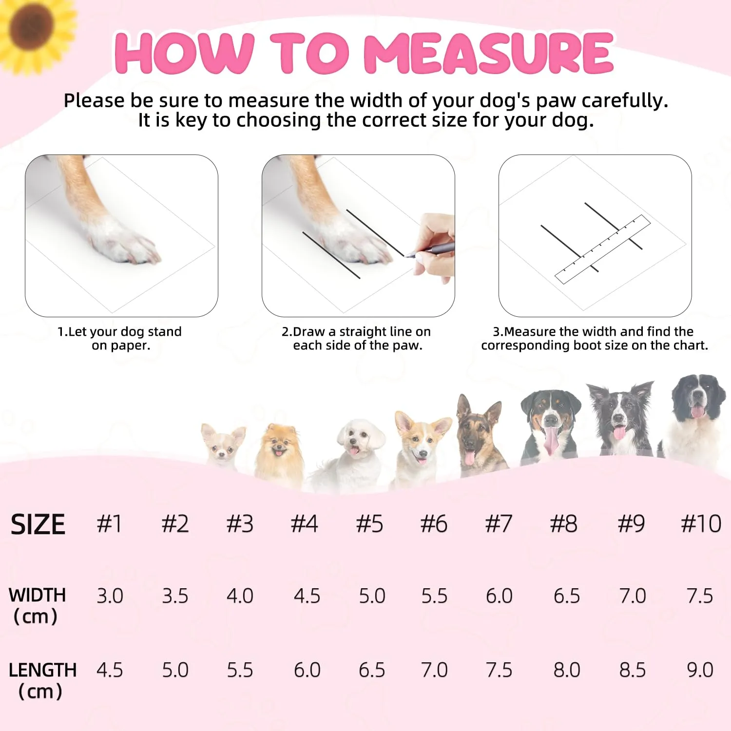 SlowTon Scarpe per cani per pavimenti caldi, sandali traspiranti antiscivolo per cani con strisce riflettenti, facili da indossare e togliere, facili da pulire - immagine 4