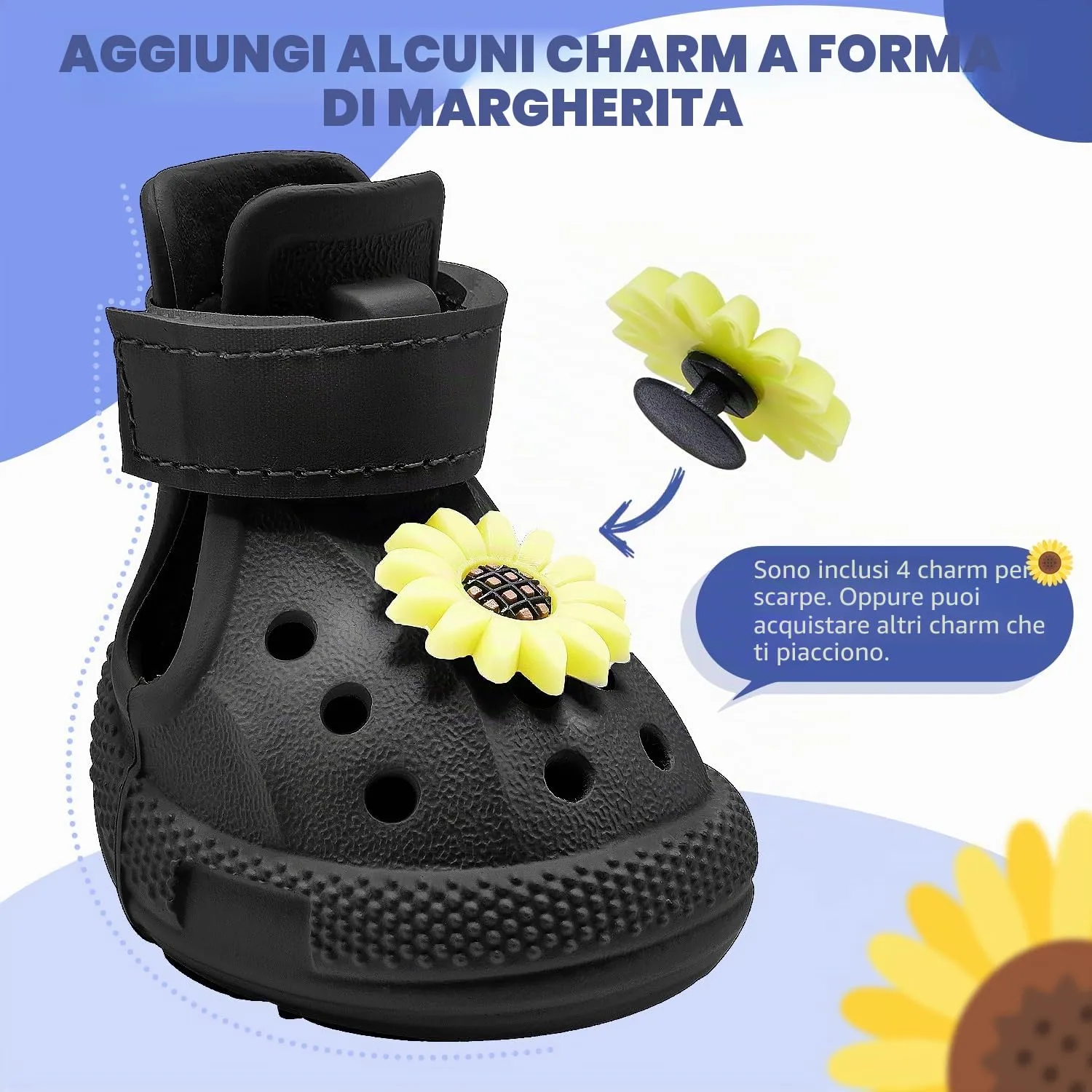 SlowTon Scarpe per cani per pavimenti caldi, sandali traspiranti antiscivolo per cani con strisce riflettenti, facili da indossare e togliere, facili da pulire - immagine 6