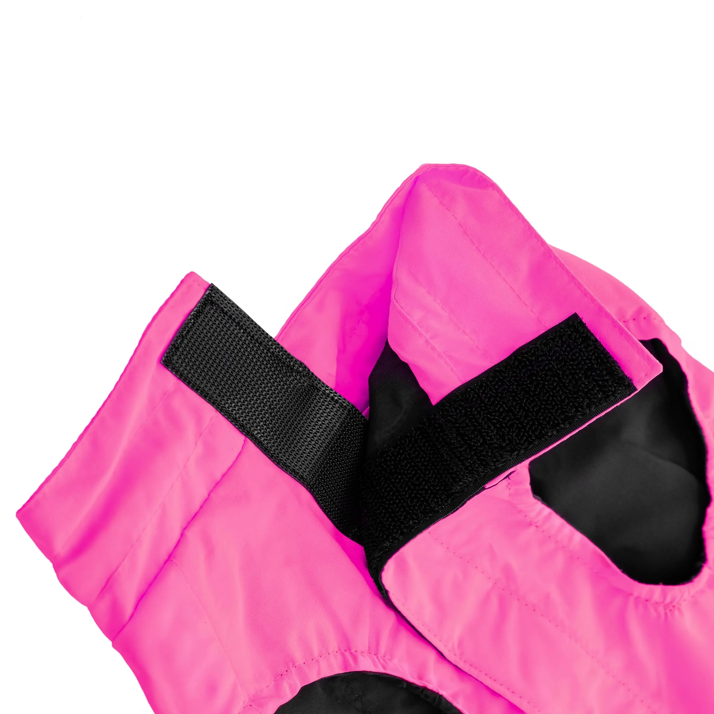 Record - Cappottino Impermeabile Antivento per Cani Confortevole, con Elastici per Zampe e Aderenza Collo Regolabili | M, Fucsia, Lunghezza dorso 40 cm - immagine 4