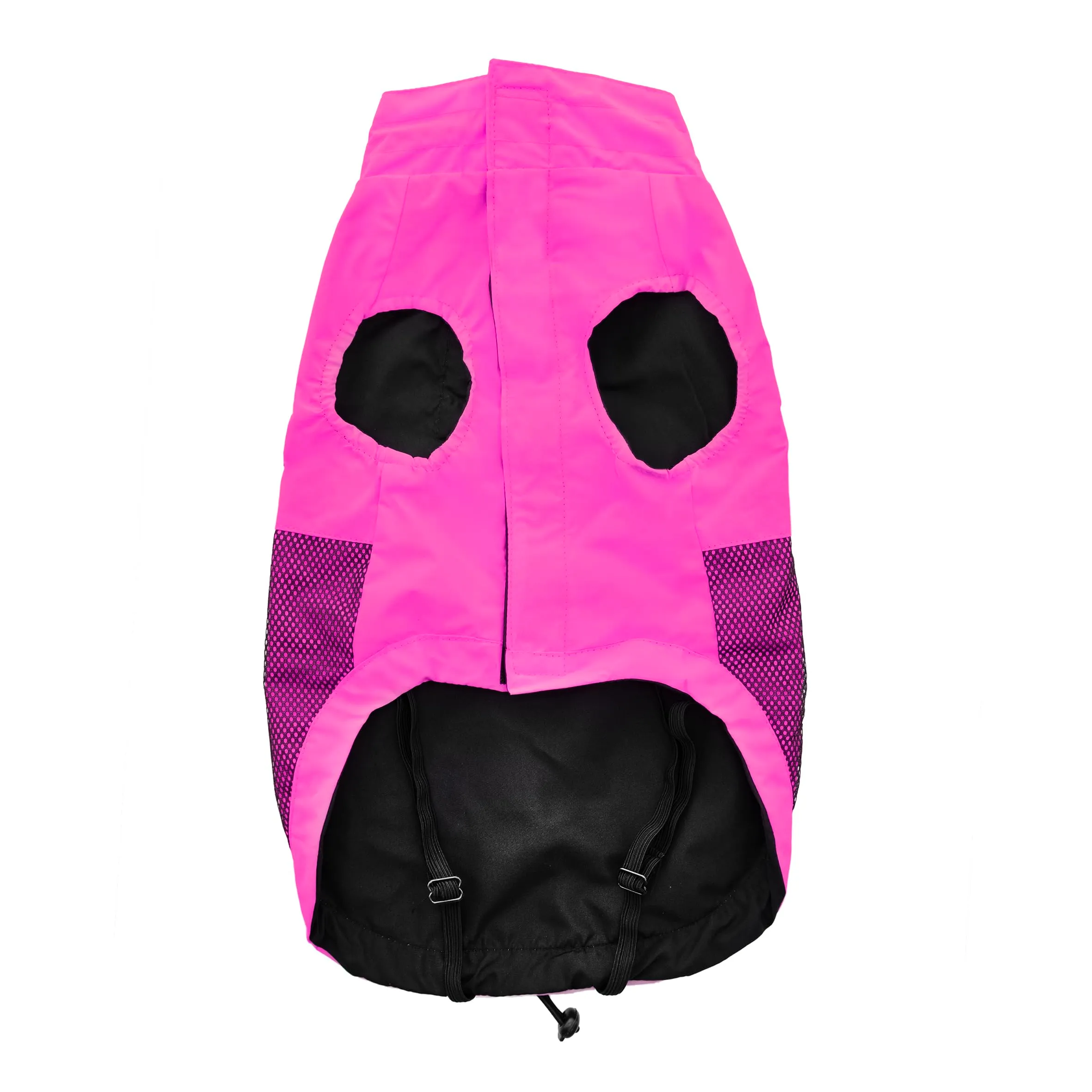 Record - Cappottino Impermeabile Antivento per Cani Confortevole, con Elastici per Zampe e Aderenza Collo Regolabili |3XL, Fucsia, Lunghezza dorso 60 cm - immagine 3