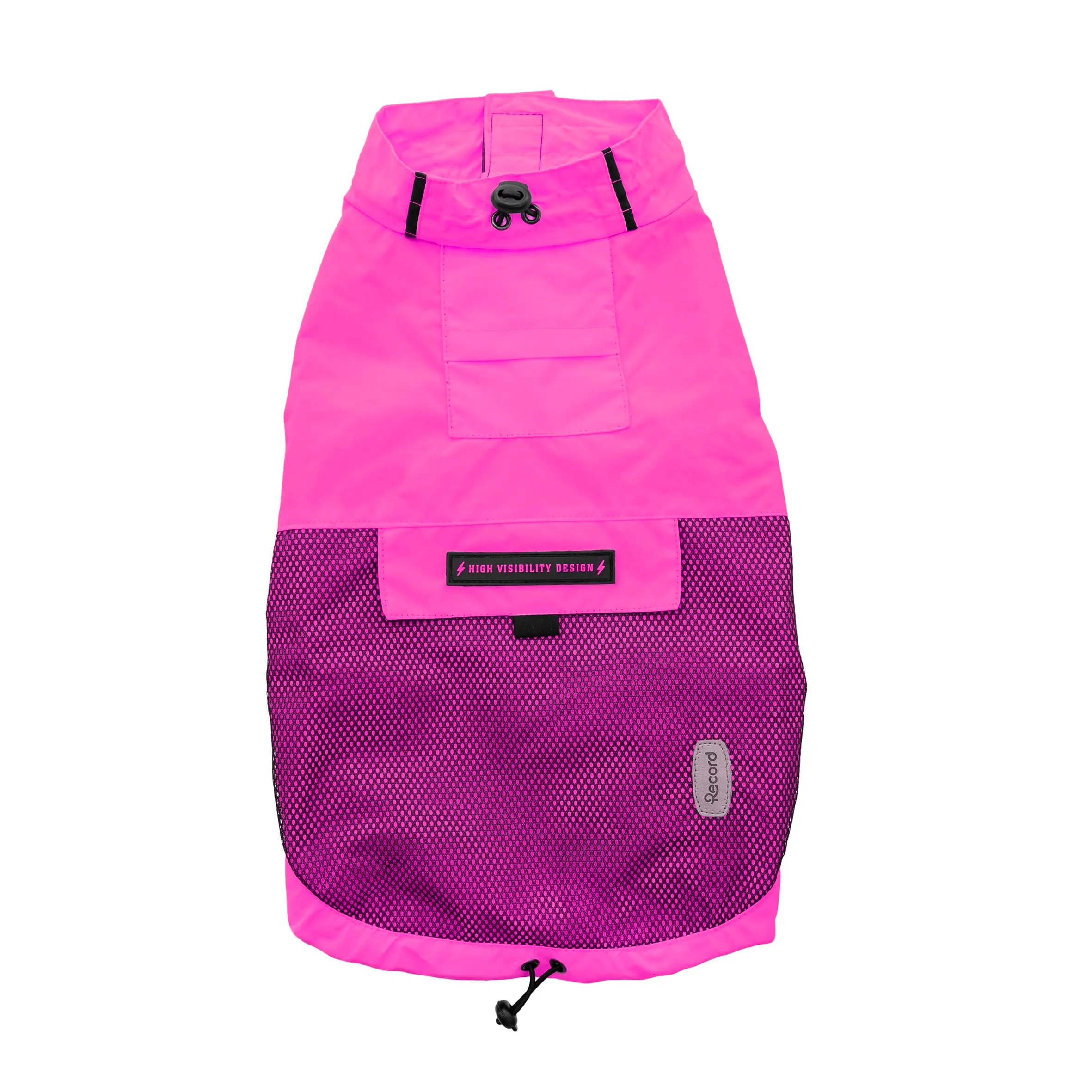 Record - Cappottino Impermeabile Antivento per Cani Confortevole, con Elastici per Zampe e Aderenza Collo Regolabili | 2XL, Fucsia, Lunghezza dorso 55 cm - immagine 2