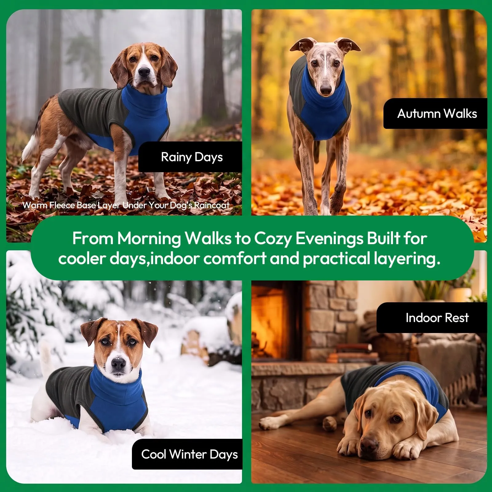 KONVINIT Maglione Cane Taglia Grande Felpa Caldo Gilet Leggero Dog Sweater - immagine 5
