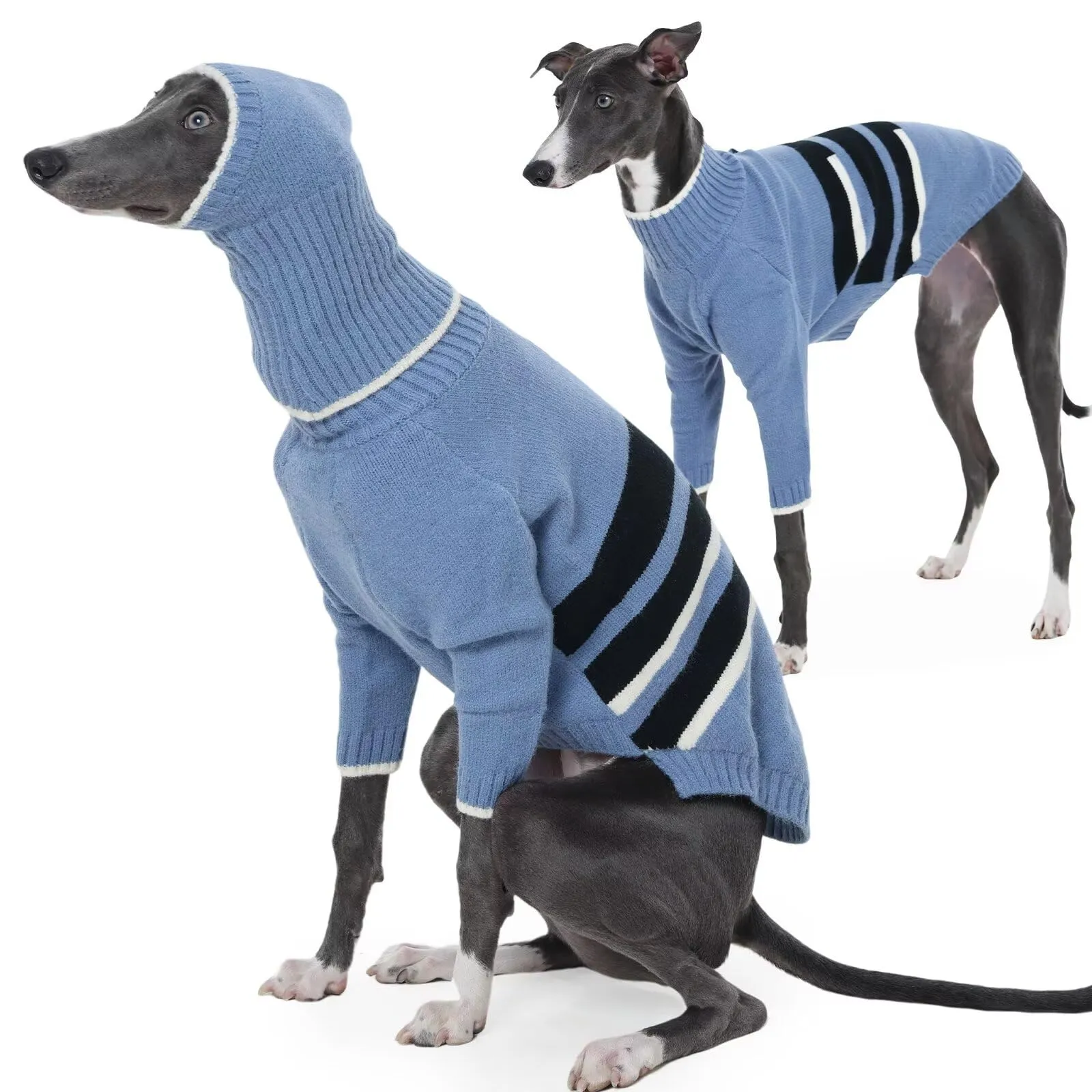 IECOii Maglia da levriero, caldo maglione in pile per Lurcher, levriero italiano, Whippet, giacca invernale traspirante per cani, giacca invernale per cani a gilet, abbigliamento Whippet per cani - immagine 1
