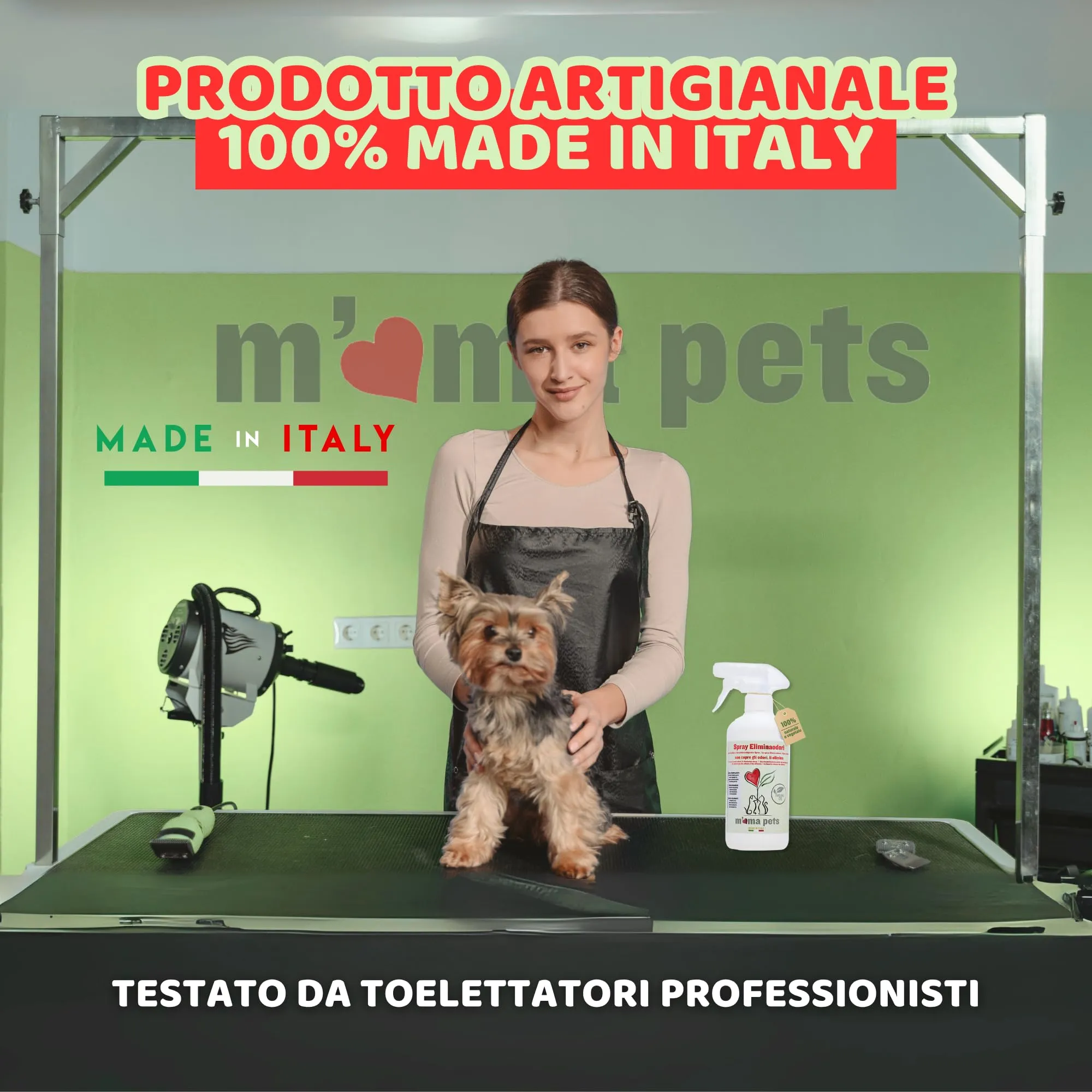 M' MA PETS - Elimina Odori dai Tessuti - Spray Naturale per Cani e Gatti, Made in Italy - Deodorante Sicuro No Alcool per Animali e Persone - Azione Rapida Superfici e Profumazione Floreale Ambienti - immagine 8