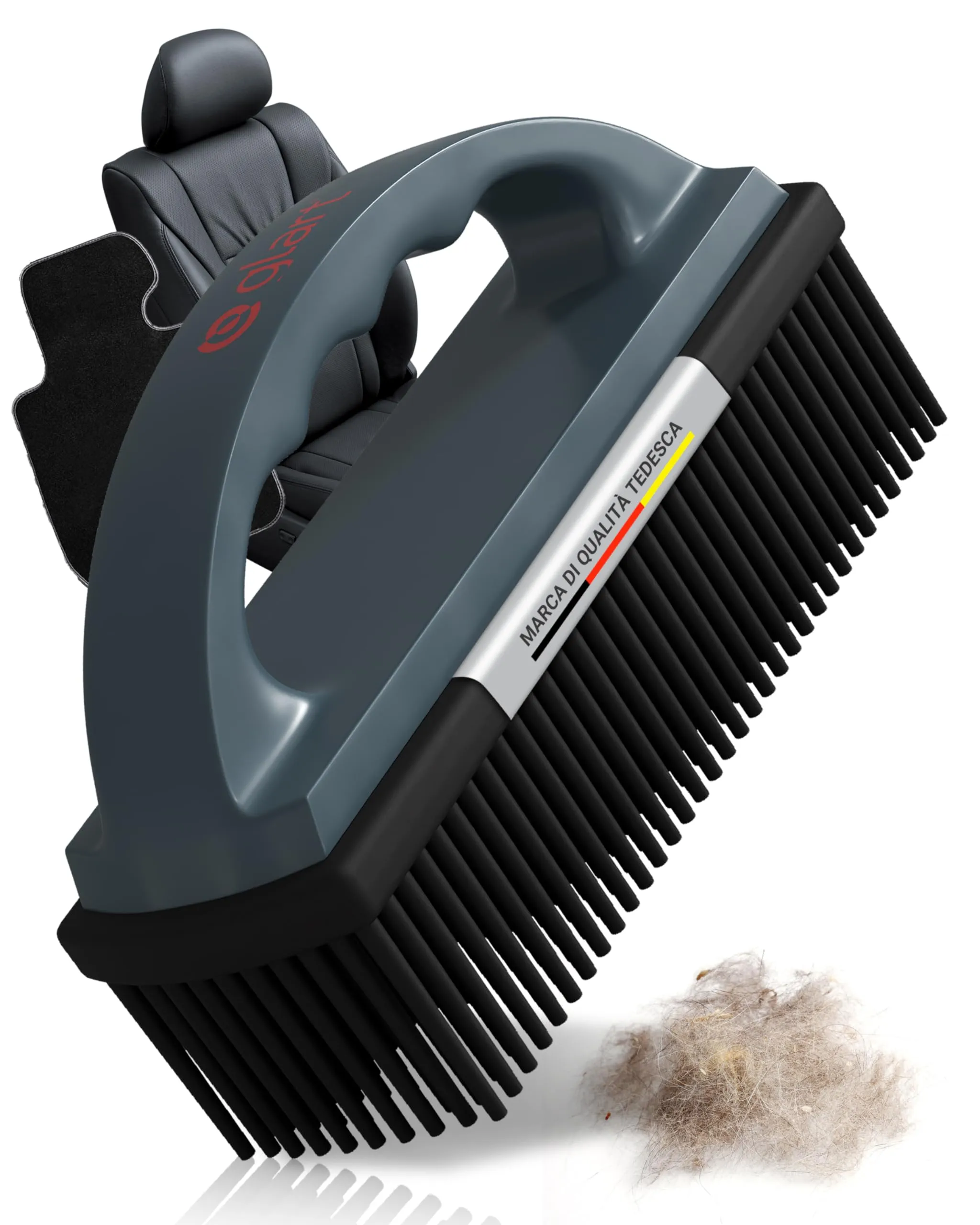 Glart 44THB Spazzola per Cani, per Peli di Animali, Rimuove Peli di Animali e Sporco da Tutti i Sedili, Tappezzeria, Grigio (Anthracite) - immagine 9
