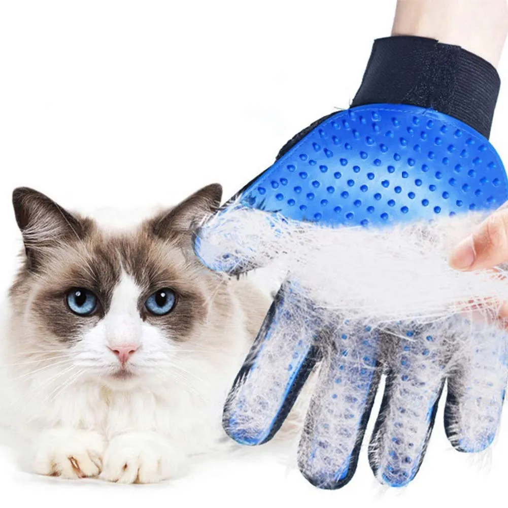 DASHH Guanto + Spazzola per Cani e Gatti, Pettine e Autopulente Toelettatura per Animali Domestici, Togliere Eccessi e Morti Peli Animali. - immagine 5