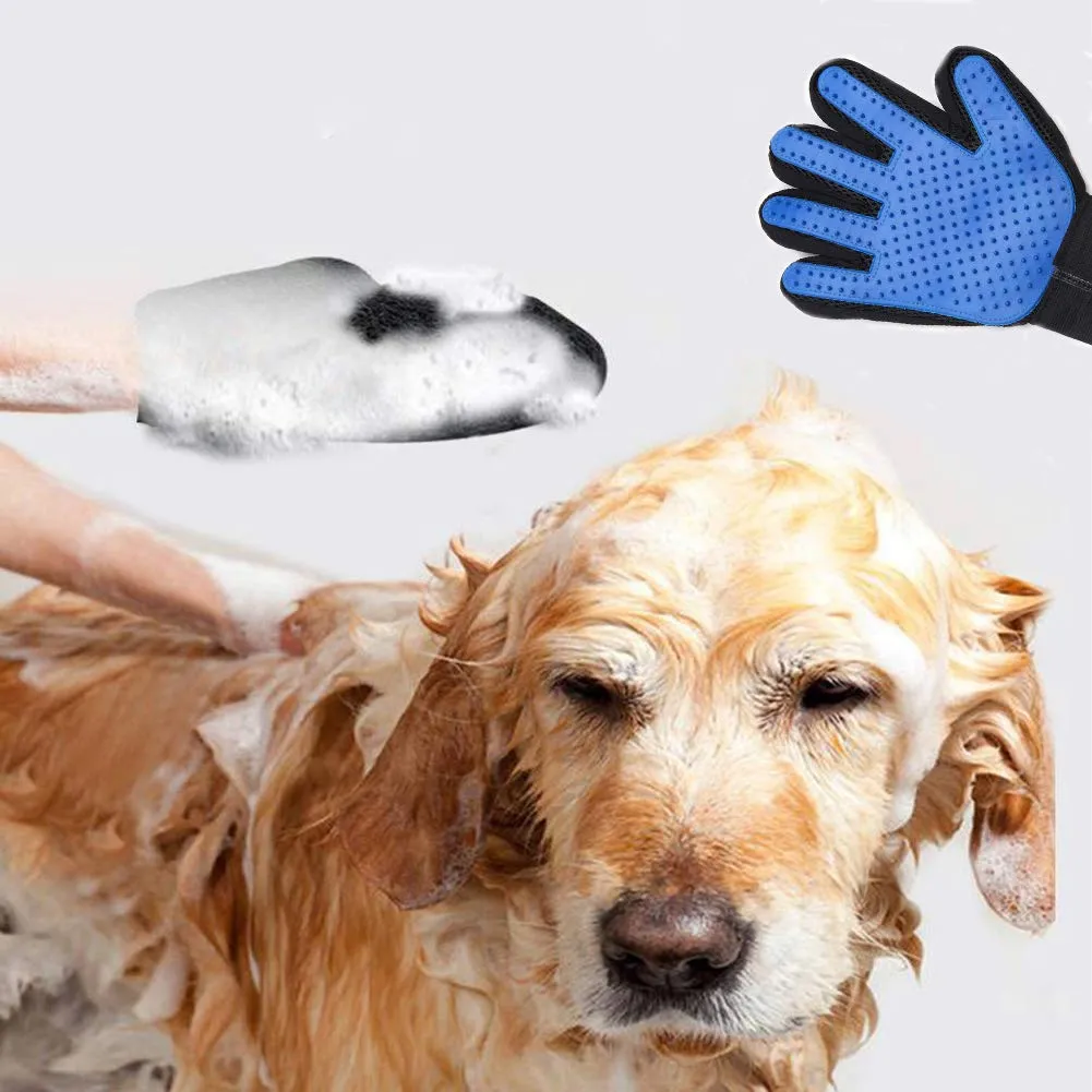 DASHH Guanto + Spazzola per Cani e Gatti, Pettine e Autopulente Toelettatura per Animali Domestici, Togliere Eccessi e Morti Peli Animali. - immagine 6
