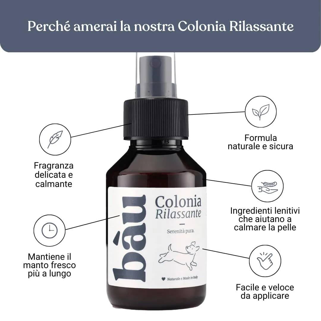 Bau Profumo per Cani Lunga Durata – Deodorante Cane Naturale con Camomilla e Bacche Rosa – Profumo per Cani Lenitivo e Rinfrescante – Spray Senza Alcol – Rilassante - immagine 2