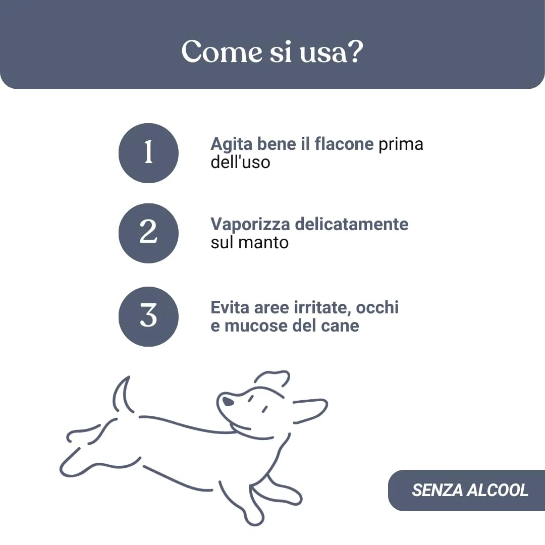 Bau Profumo per Cani Lunga Durata – Deodorante Cane Naturale con Camomilla e Bacche Rosa – Profumo per Cani Lenitivo e Rinfrescante – Spray Senza Alcol – Rilassante - immagine 6