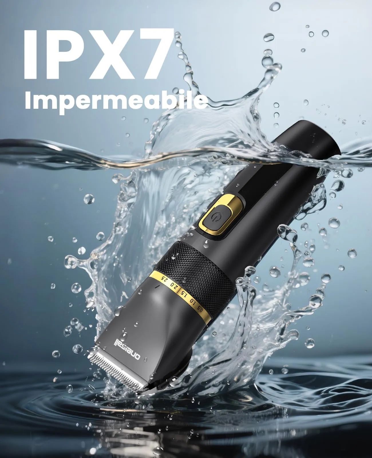 oneisall Silenzioso Tosatrice per Cani Aggiornamento Pro, Professionale Tosatrice per cani e gatti 2000mAh Ricaricabile, IPX7 Impermeabile Rasoio per cani per la Toelettatura a Casa - immagine 7