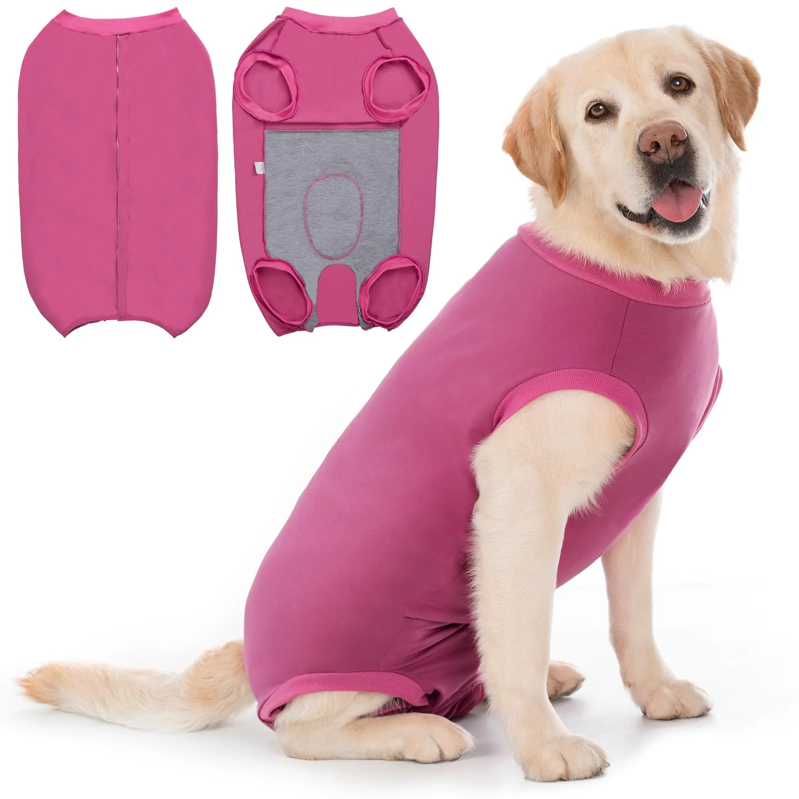 Cyponpy Body Post Operatorio Cane Femmina Maschio Tuta Pigiama Protezione Ferite per Cani Tutina Post Operatoria Cane Vestito Recupero Body per Cani dopo Sterilizzazione Chirurgico Alternative Collare - immagine 1