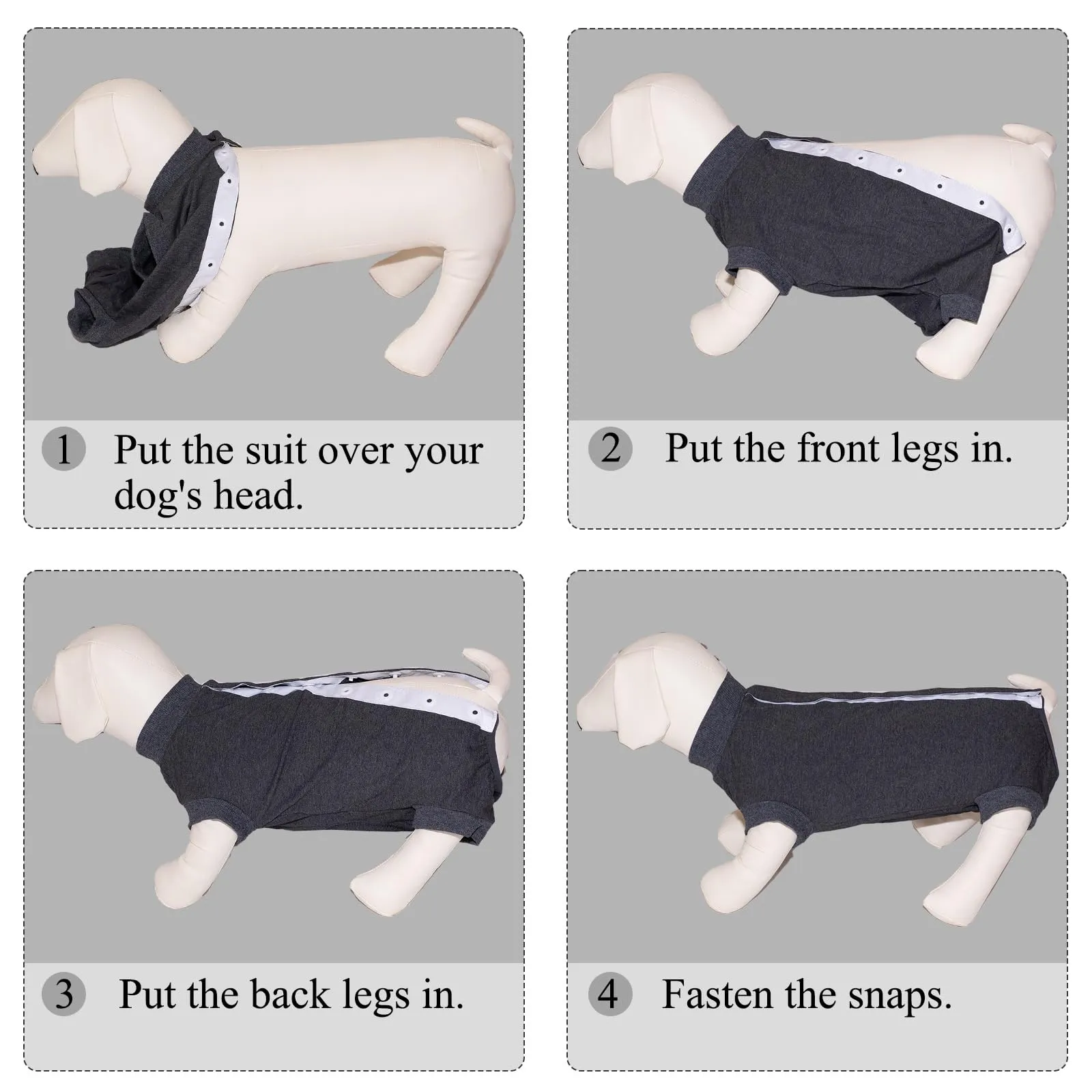 Cyponpy Body Post Operatorio Cane Femmina Maschio Tuta Pigiama Protezione Ferite per Cani Tutina Post Operatoria Cane Vestito Recupero Body per Cani dopo Sterilizzazione Chirurgico Alternative Collare - immagine 5