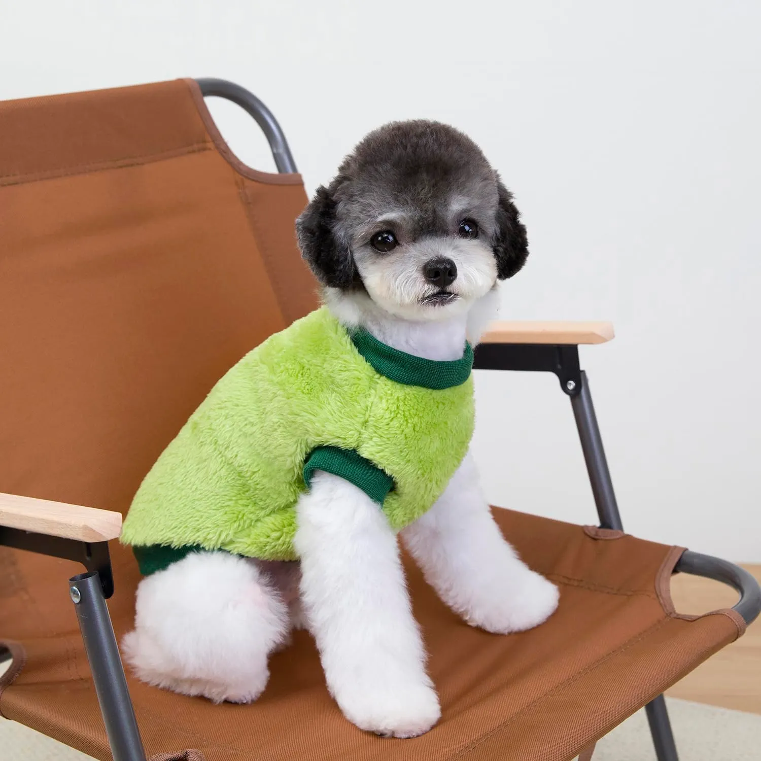 Izefia Cane Maglione Vestiti Abbigliamento Felpe Maglioni di Lana Con Guinzaglio Passante Inverno Caldo Felpa Camicia Pigiama Morbido Modello Carino Gilet Maglione per Cane di Piccola Taglia Gatto - immagine 3
