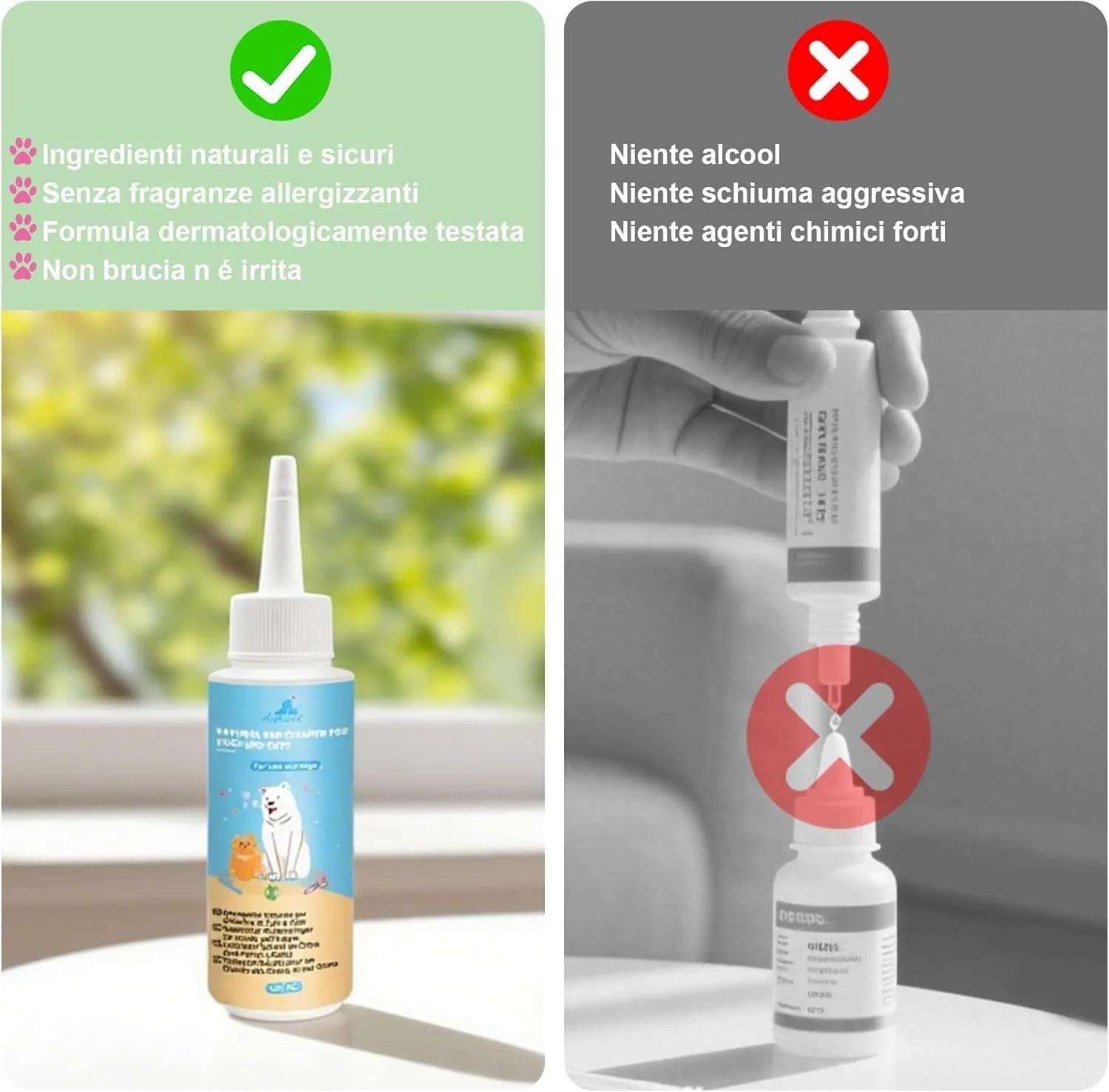 Aspand Gocce Pulisci Orecchie Cane Rimuove Cerume Odore Prurito 100ml - immagine 5