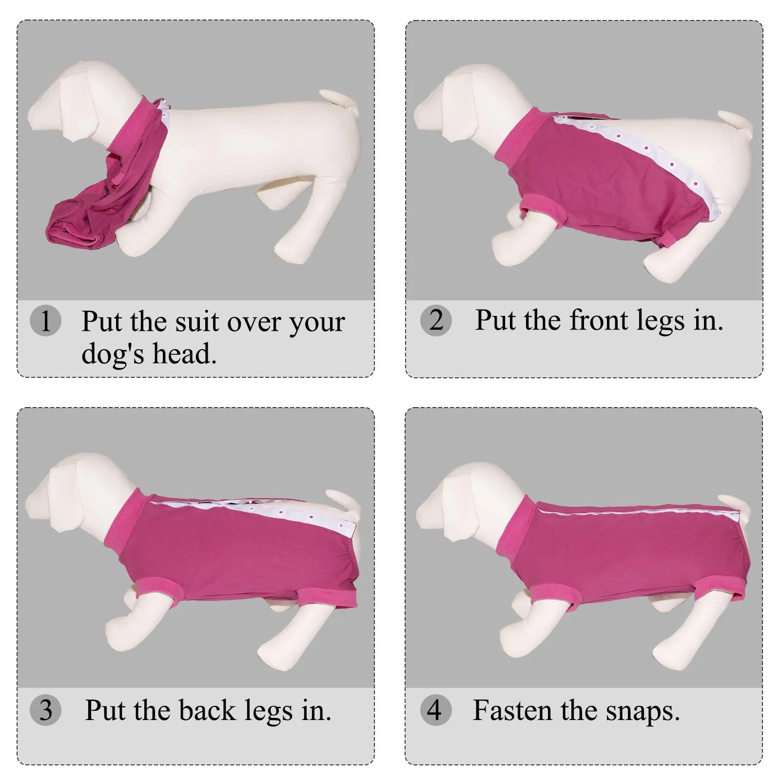 Cyponpy Body Post Operatorio Cane Femmina Maschio Tuta Pigiama Protezione Ferite per Cani Tutina Post Operatoria Cane Vestito Recupero Body per Cani dopo Sterilizzazione Chirurgico Alternative Collare - immagine 5