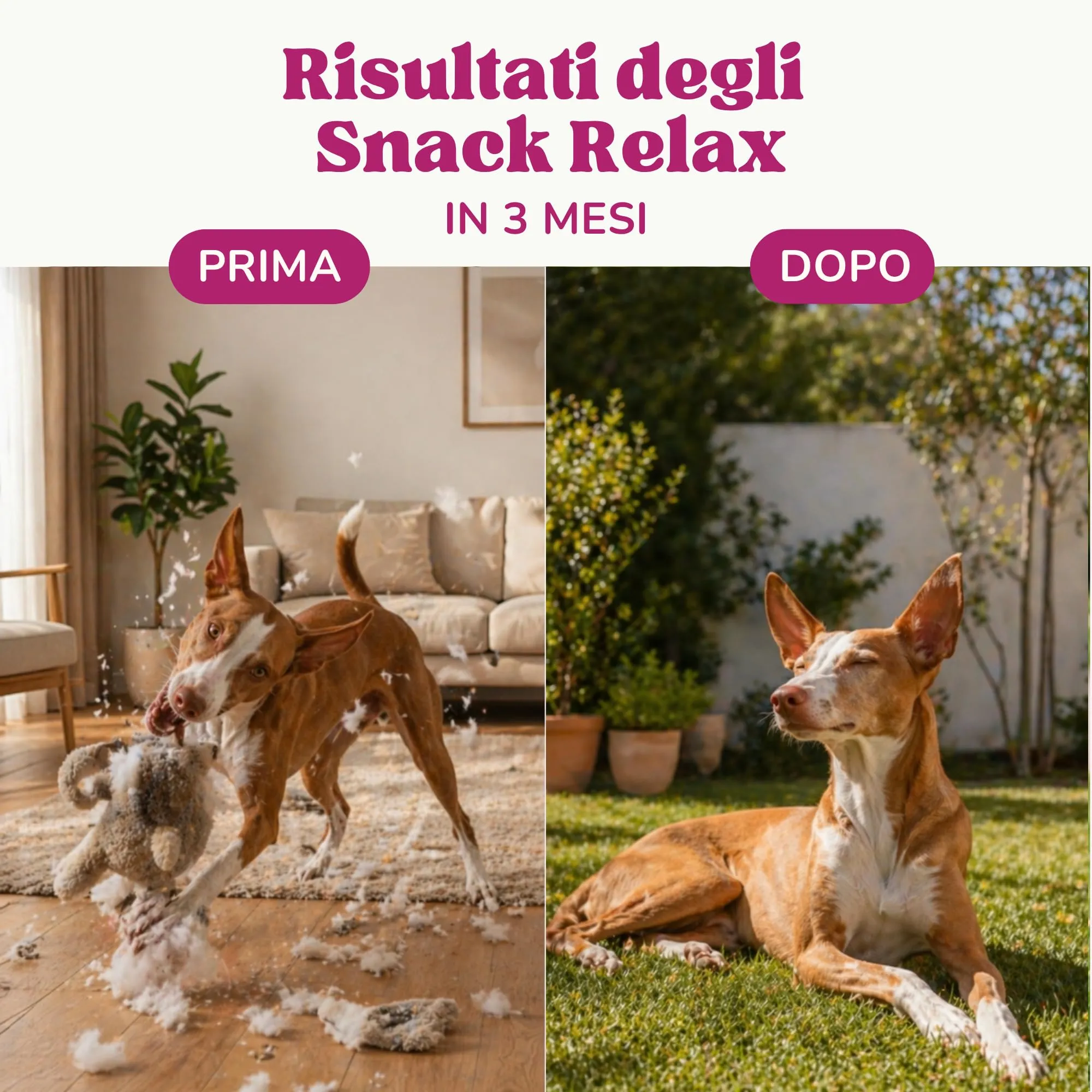 Lamina Care - Calmante per Cani in Snack - 90 Masticativi (270 g) con L-Teanina, Valeriana, Ashwagandha e Magnesio - Ansia, Stress, Botti e Temporali - 420 mg di Attivi per Snack - immagine 5