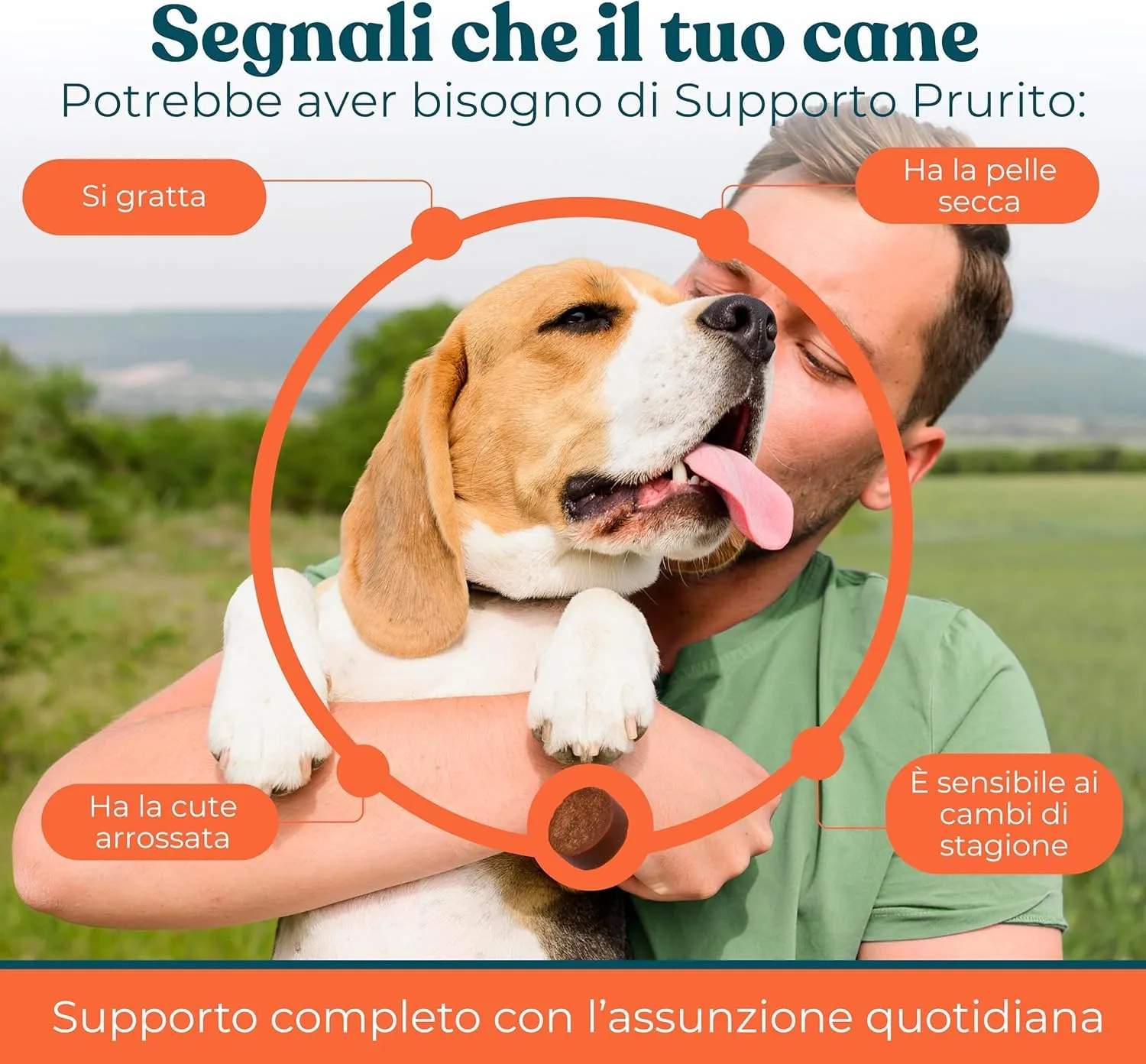 INTEGROPET - Supporto Prurito con Probiotici per Cani Gusto Manzo - Integratore per CanI per Prurito e Sensibilità Stagionali - immagine 3