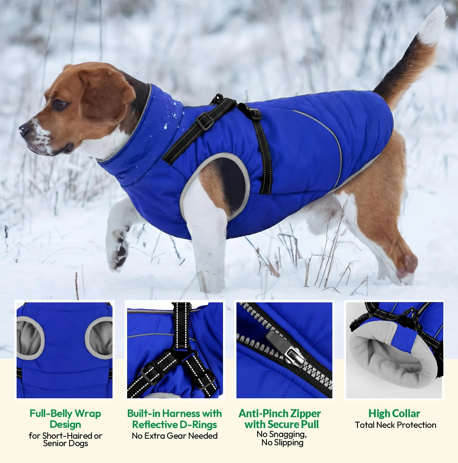 KONVINIT Cappottini per Cani Piccola Taglia Giubbotto Cane Cappotto Cane - immagine 3
