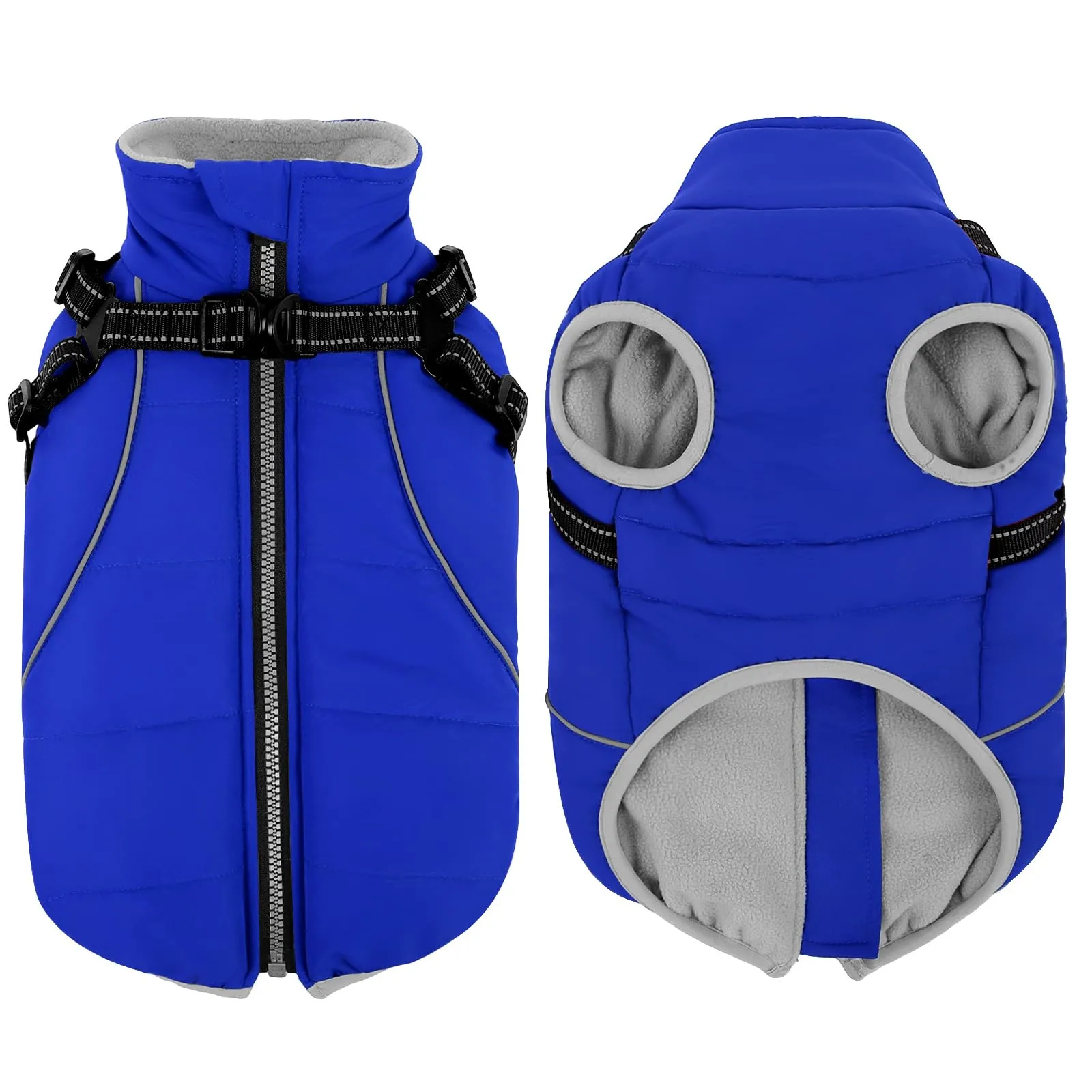 KONVINIT Cappottino Cane Taglia Piccola con Pettorina Integrata - Giubbotto - immagine 8