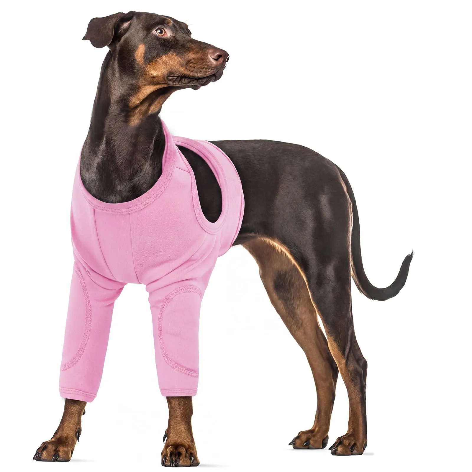 Protezione per ferite per cani - Comoda - Gamba lunga - Mantiene la ferita pulita e asciutta - Rosa - Taglia 2XL - immagine 1