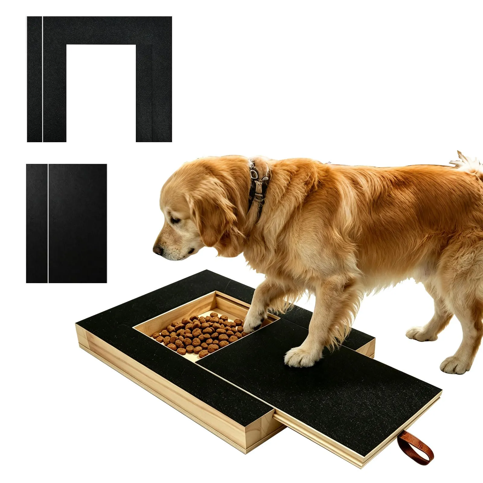 MEIQJIE Tavolo Graffiante per Cani con Scatola Snack, Lima Unghie per Cani - immagine 1