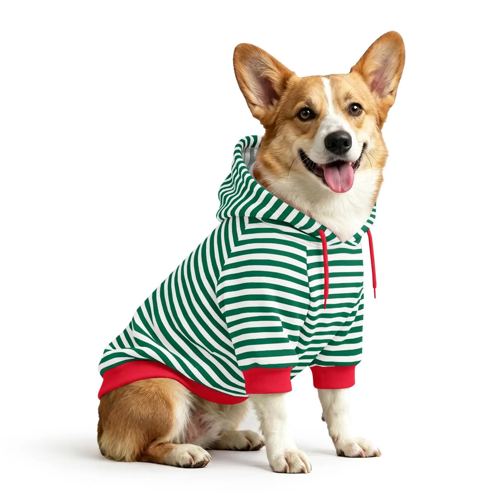 Haloumoning Felpa con Cappuccio per Cani, Verde, X-Large - immagine 1