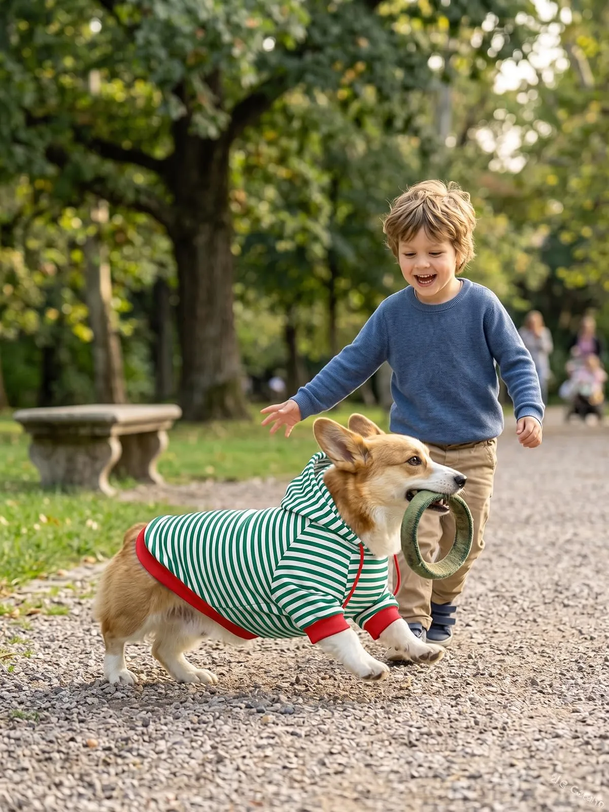 Haloumoning Felpa con Cappuccio per Cani, Verde, XX-Large - immagine 5