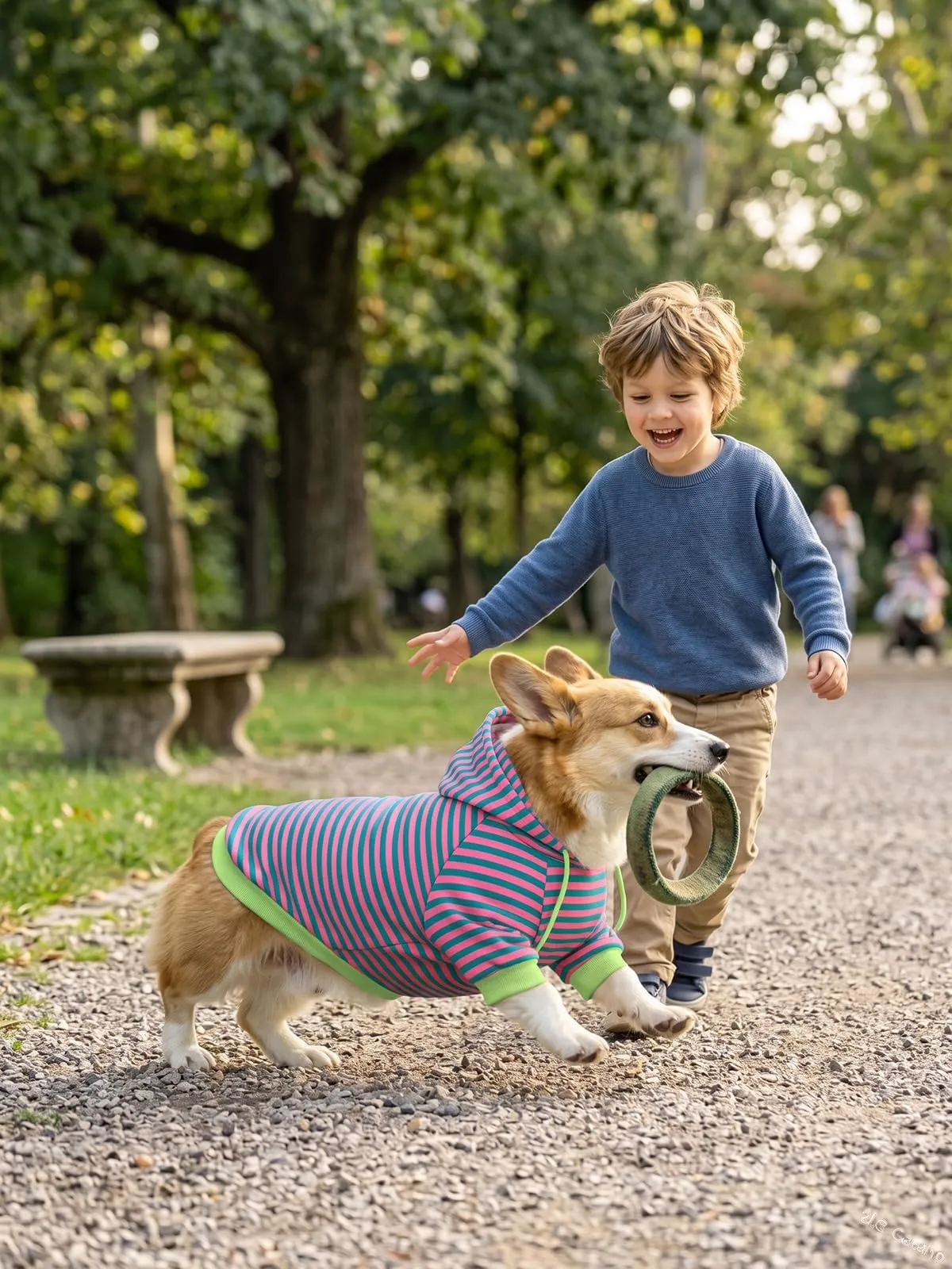 Haloumoning Felpa con Cappuccio per Cani, Rosso Rosa, Small - immagine 5