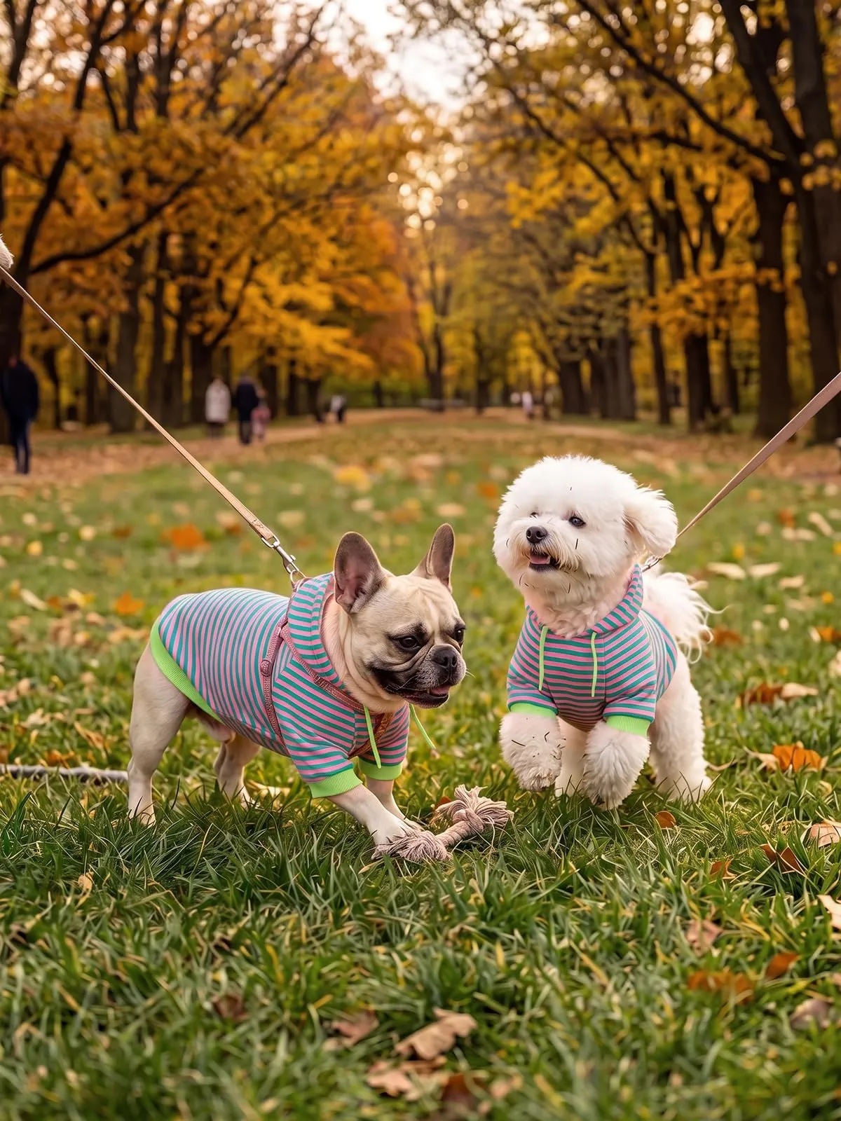 Haloumoning Felpa con Cappuccio per Cani, Rosso Rosa, Medium - immagine 6