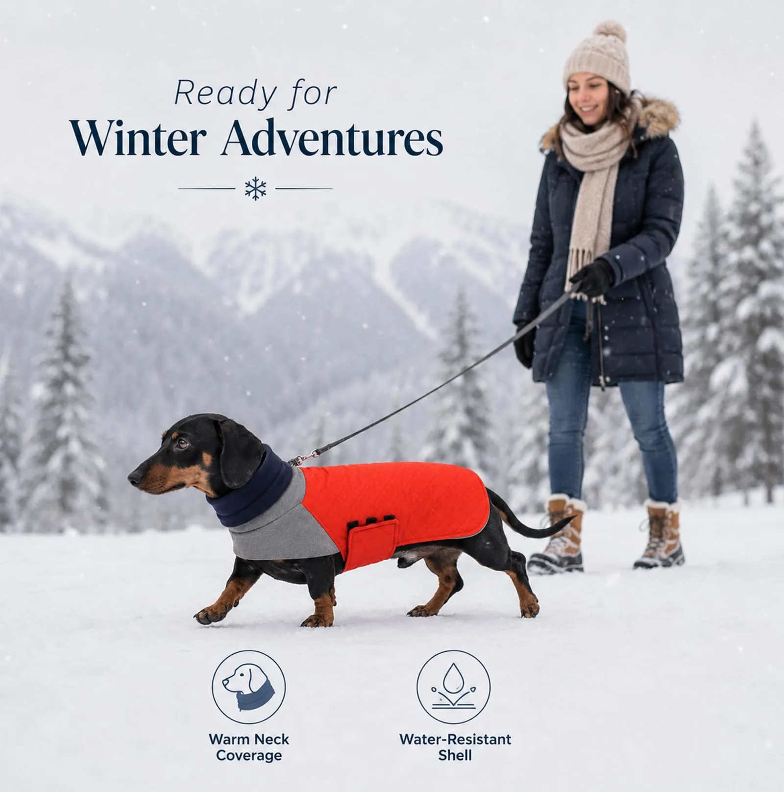 Geyecete Cappotto invernale trapuntato e antivento per cani - immagine 5