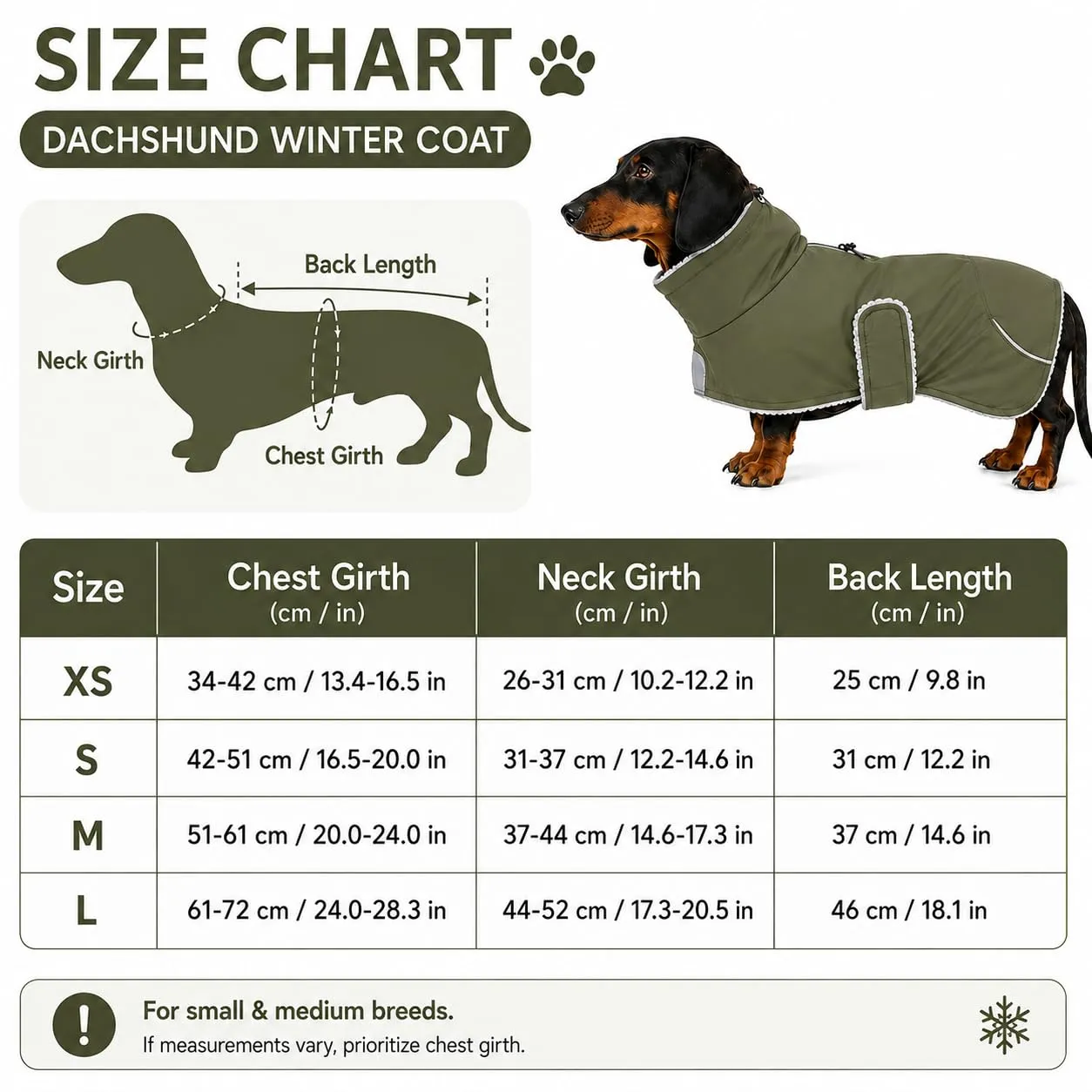 MOREZI Giacca Calda Per Cani Teckel, Abbigliamento Invernale Caldo Per Cani - immagine 6
