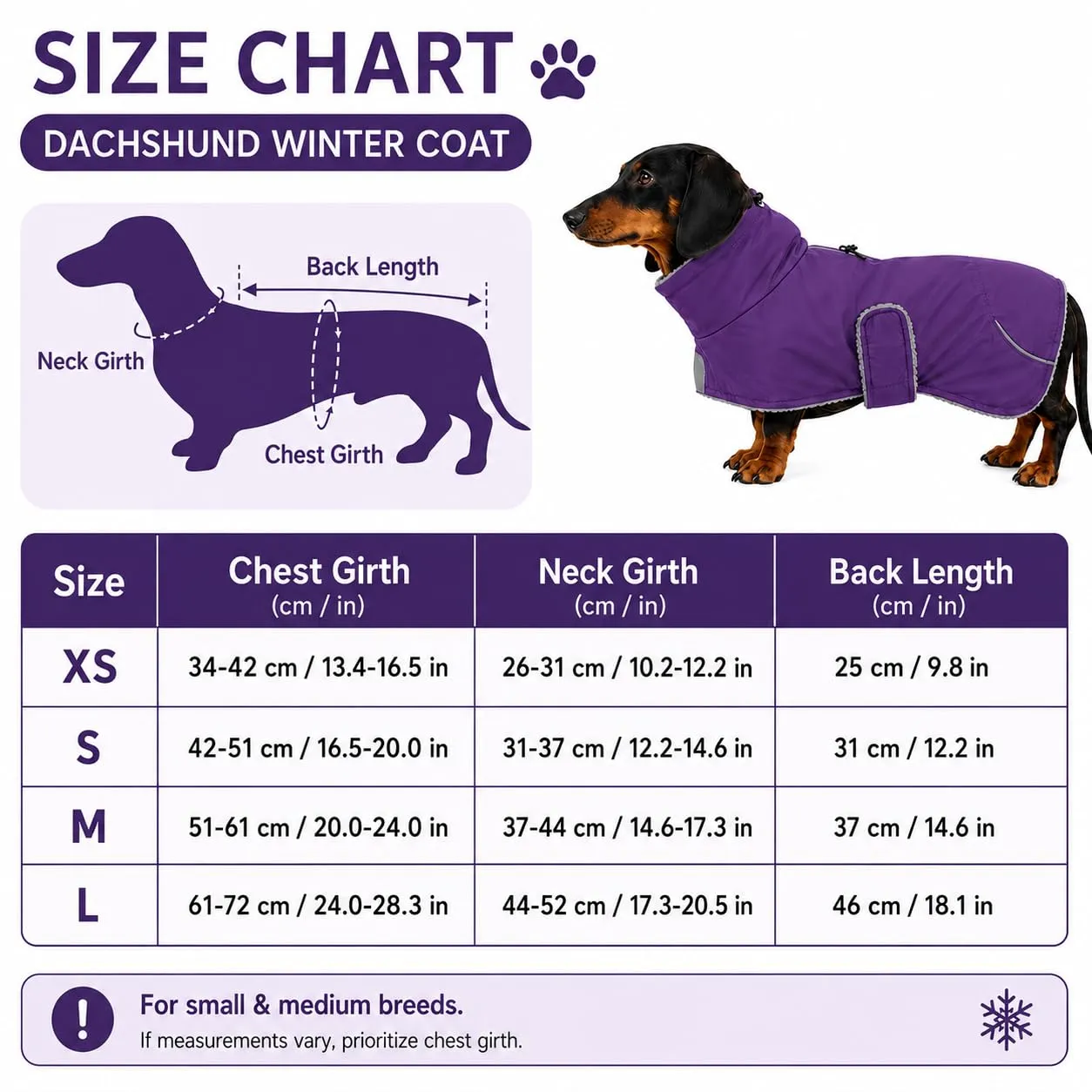 MOREZI Giacca Calda Per Cani Teckel, Abbigliamento Invernale Caldo Per Cani - immagine 6