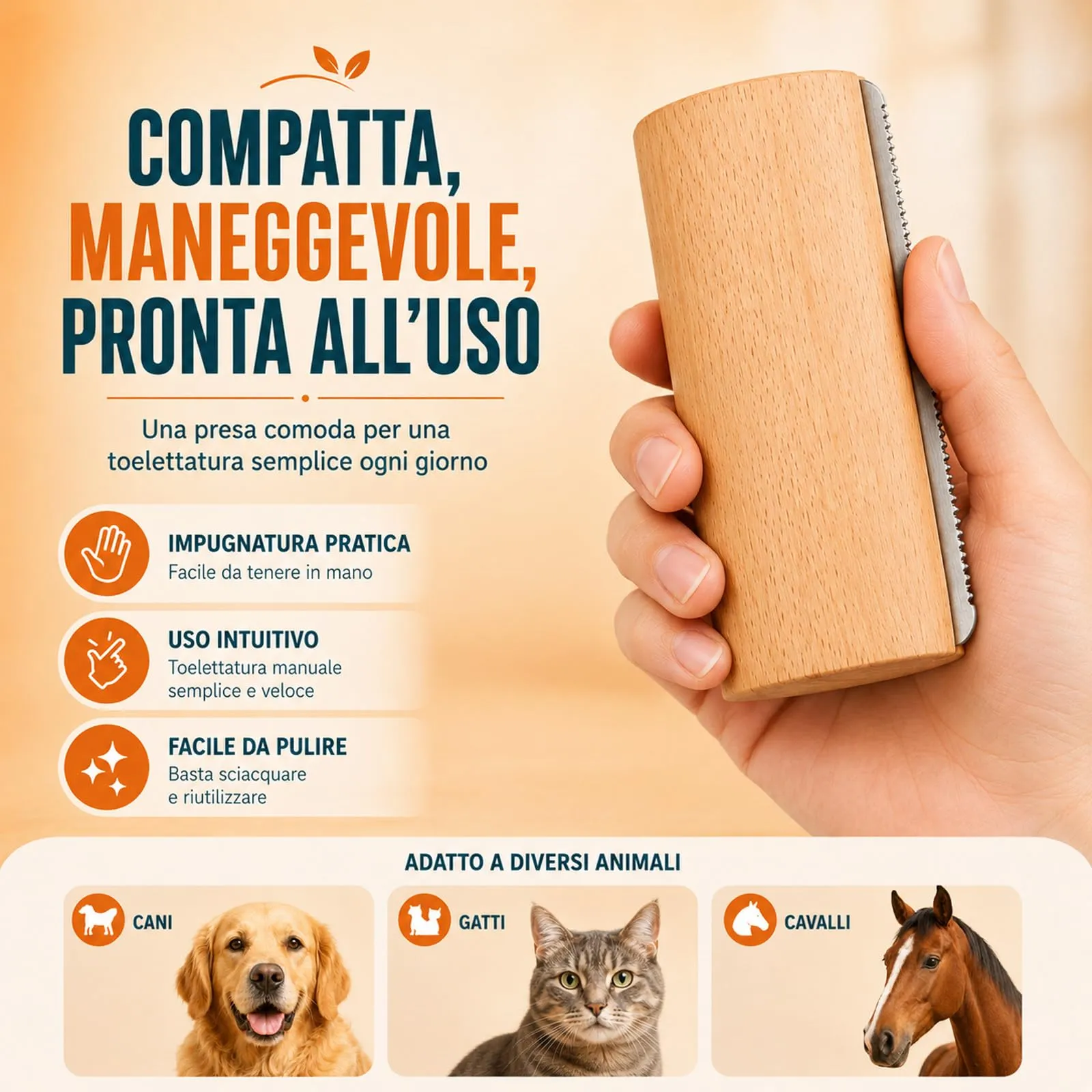 Spazzola Poileo Cane, Spazzola per Cani Rimuovi Sottopelo - immagine 3