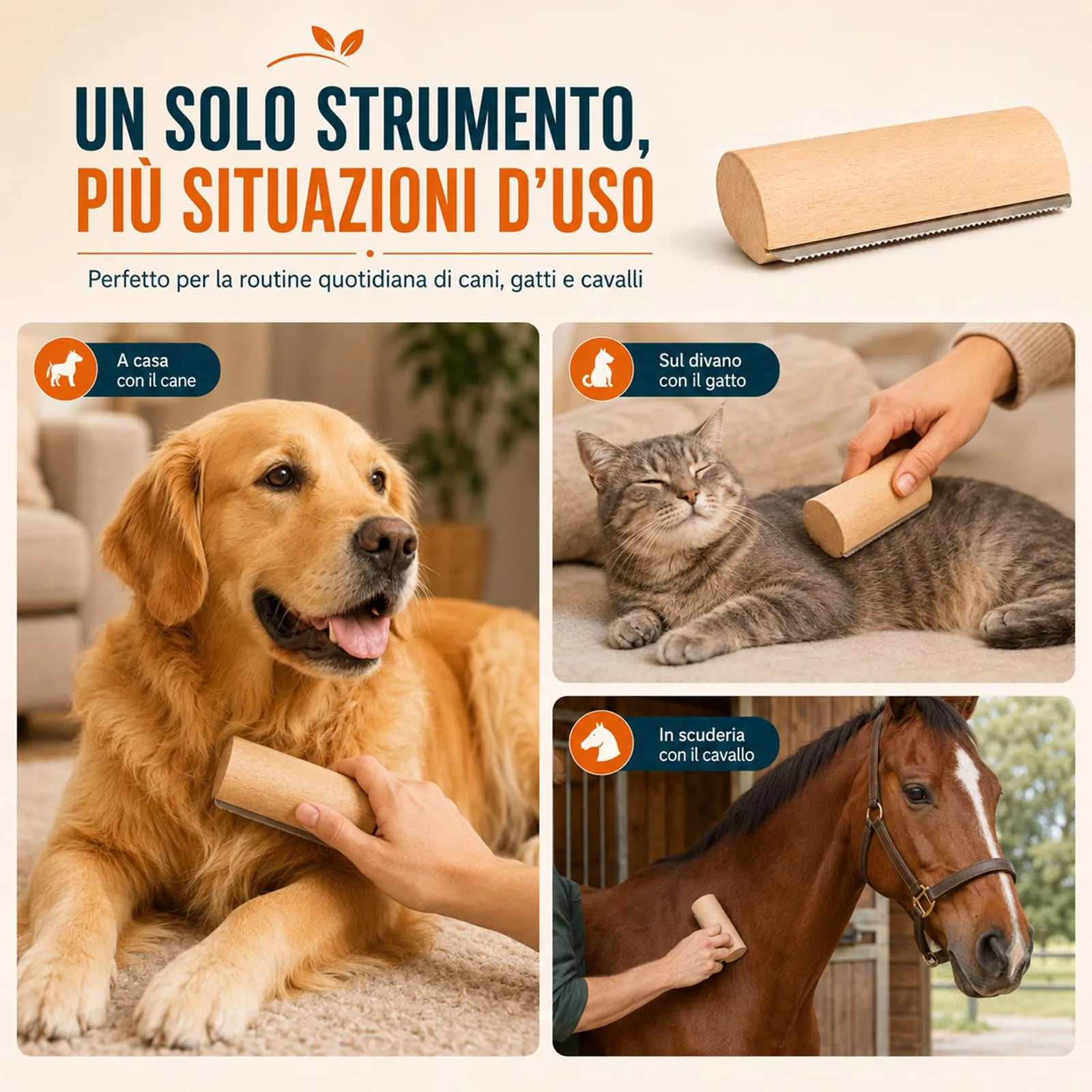 Spazzola Poileo Cane, Spazzola per Cani Rimuovi Sottopelo - immagine 7