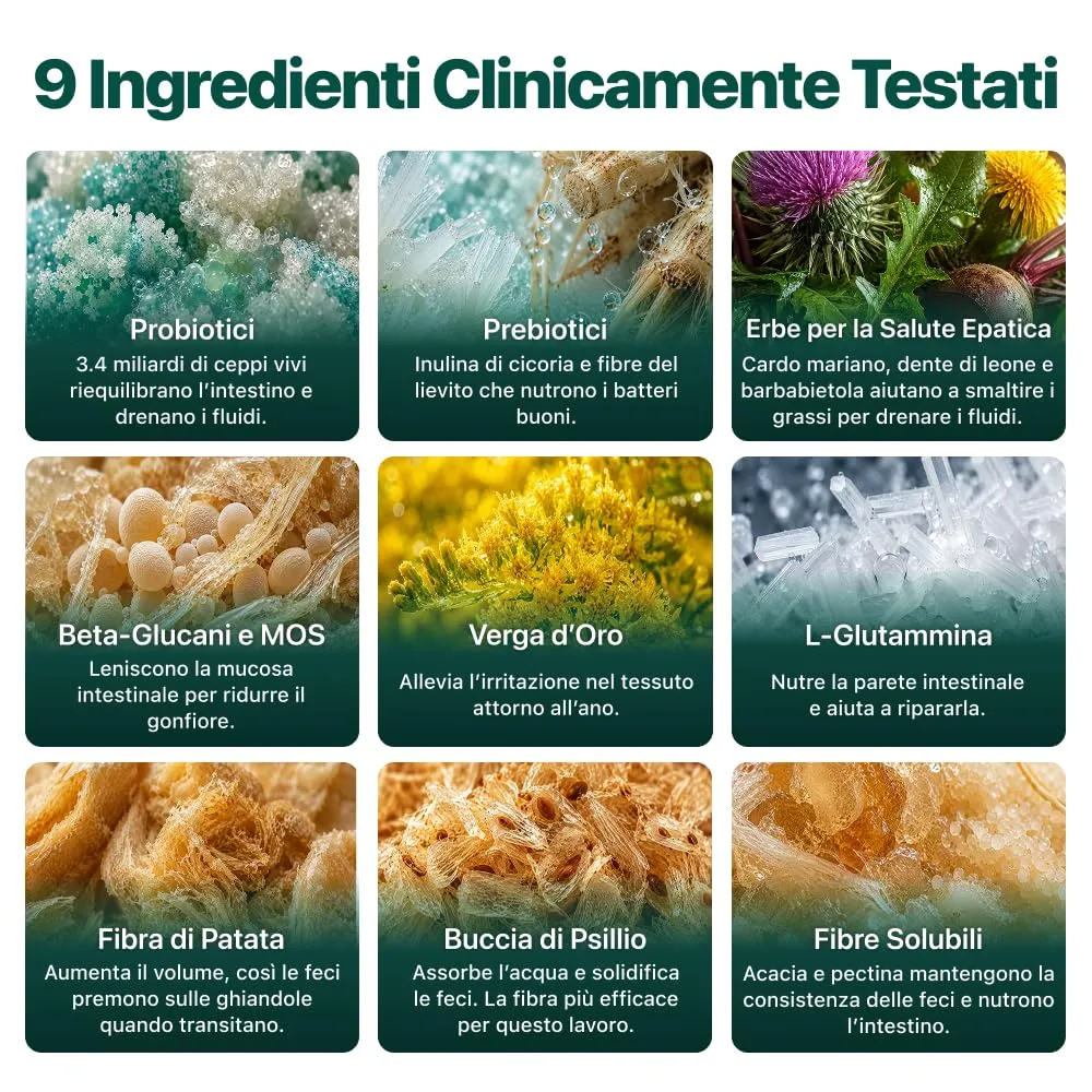 Sollievo Ghiandole - Odore di Pesce, Feci Molli, Perdite e Sedere a Terra - immagine 8