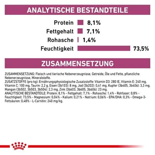 Royal Canin Cardiac | 12 x 410 g | Dieta - alimento completo per cani adulti | Può aiutare a sostenere la funzione cardiaca nell'insufficienza cardiaca cronica | Mousse - immagine 5
