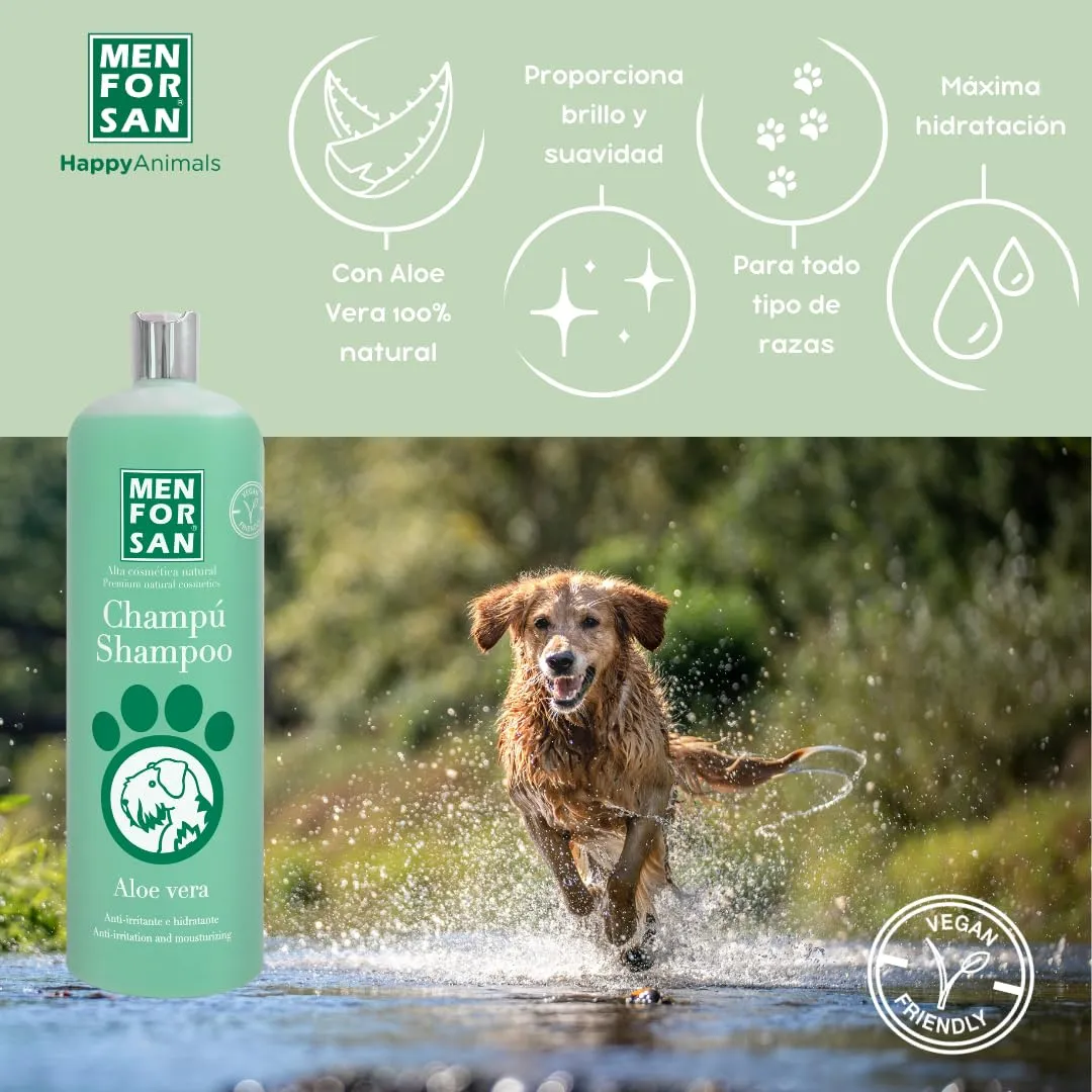 Shampoing pour animaux de compagnie Menforsan Chien Aloe Vera (1000 ml) - immagine 3
